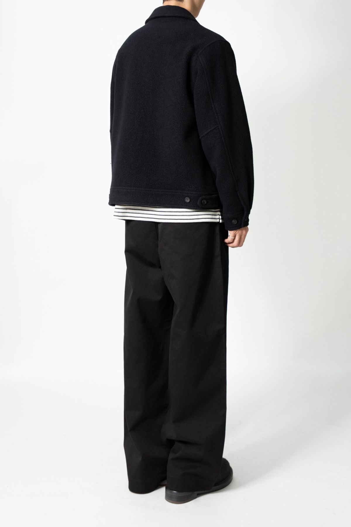 홀리선(HORLISUN) Maple Wool Boucle Detroit Jacket Navy