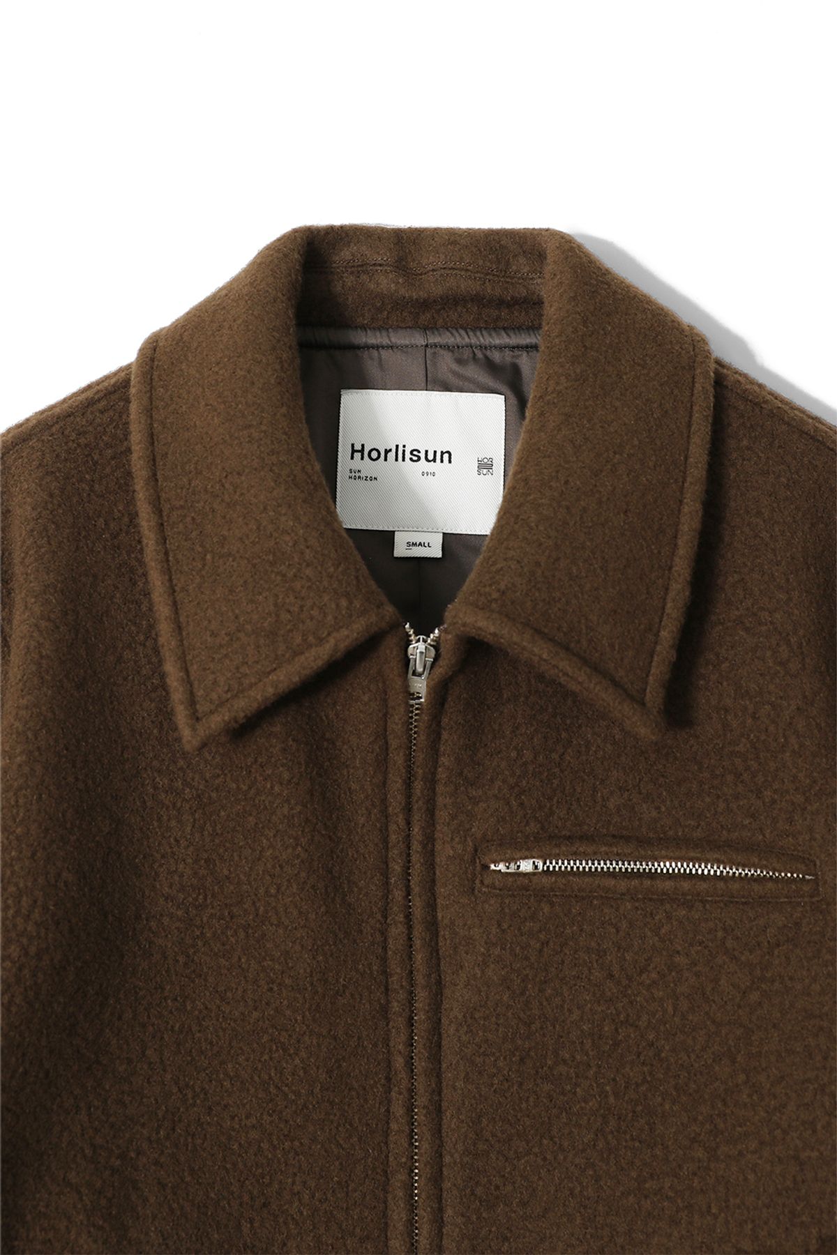 홀리선(HORLISUN) Maple Wool Boucle Detroit Jacket Brown