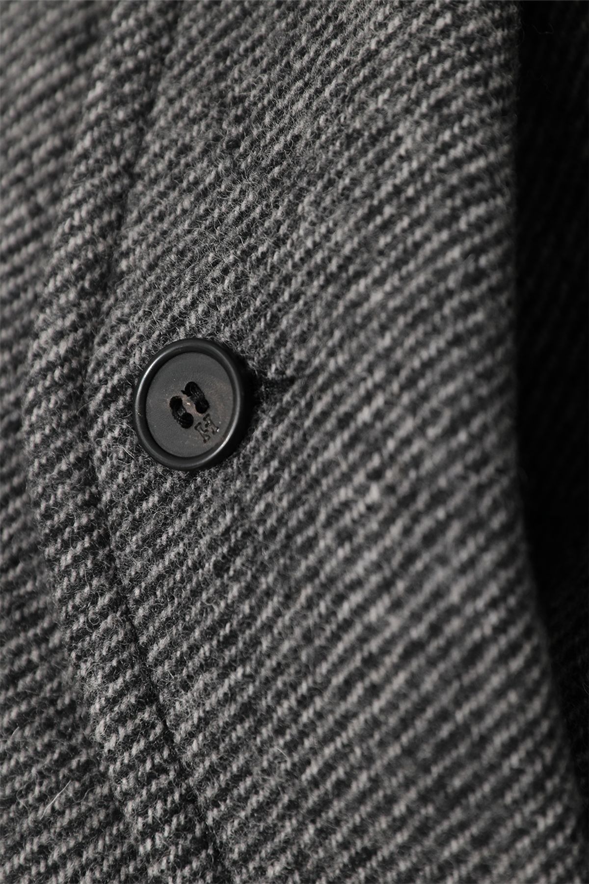 홀리선(HORLISUN) Visitor Wool Twill Harrington Jacket Melange Charcoal