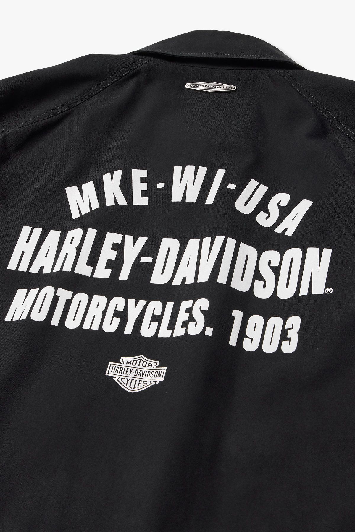 할리데이비슨 컬렉션스®(HARLEY-DAVIDSON COLLECTIONS®) 린백 코튼 블루종_블랙 HH15103205