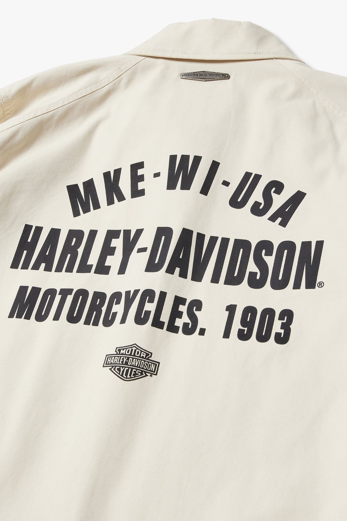 할리데이비슨 컬렉션스®(HARLEY-DAVIDSON COLLECTIONS®) 린백 코튼 블루종_아이보리 HH15103205
