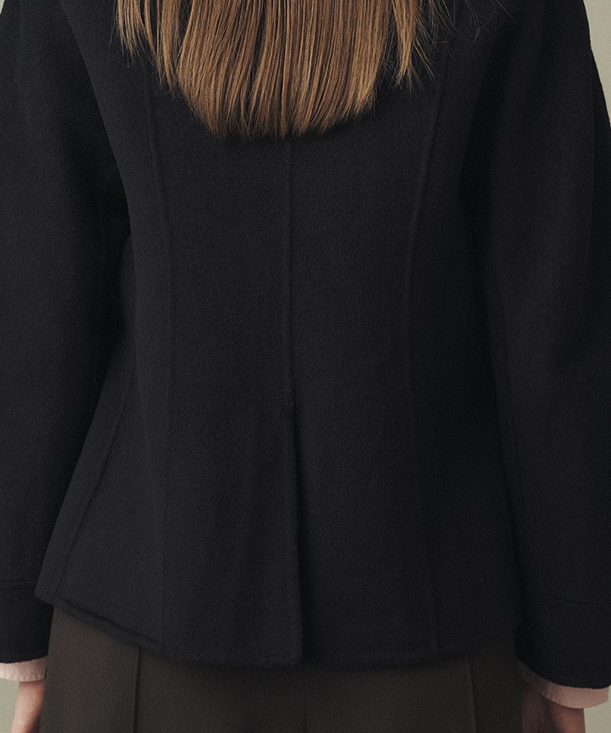 아위(AHWE) WOOL BLEND HANDMADE JACKET_BLACK