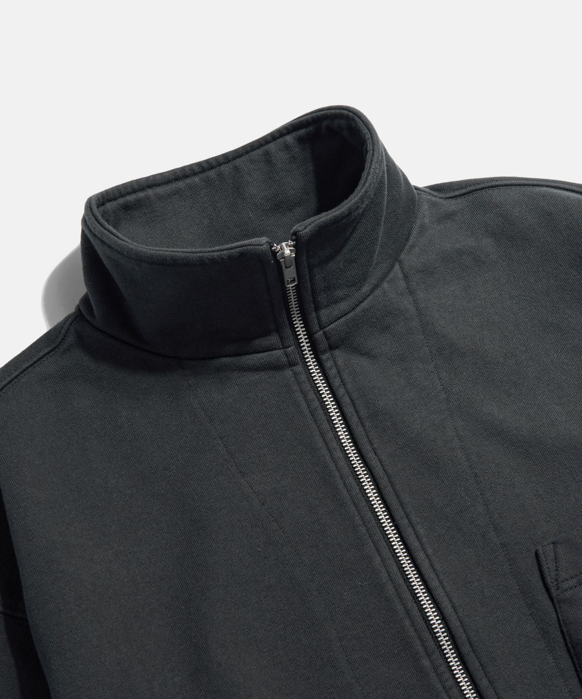 에스피오나지(ESPIONAGE) Full Zip Sweat Work Jacket Vintage Black
