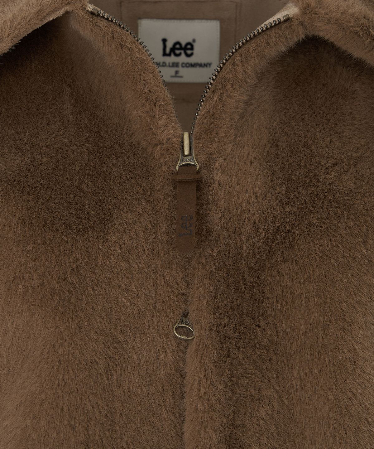 리(LEE) 우먼 페이크퍼 자켓 브라운