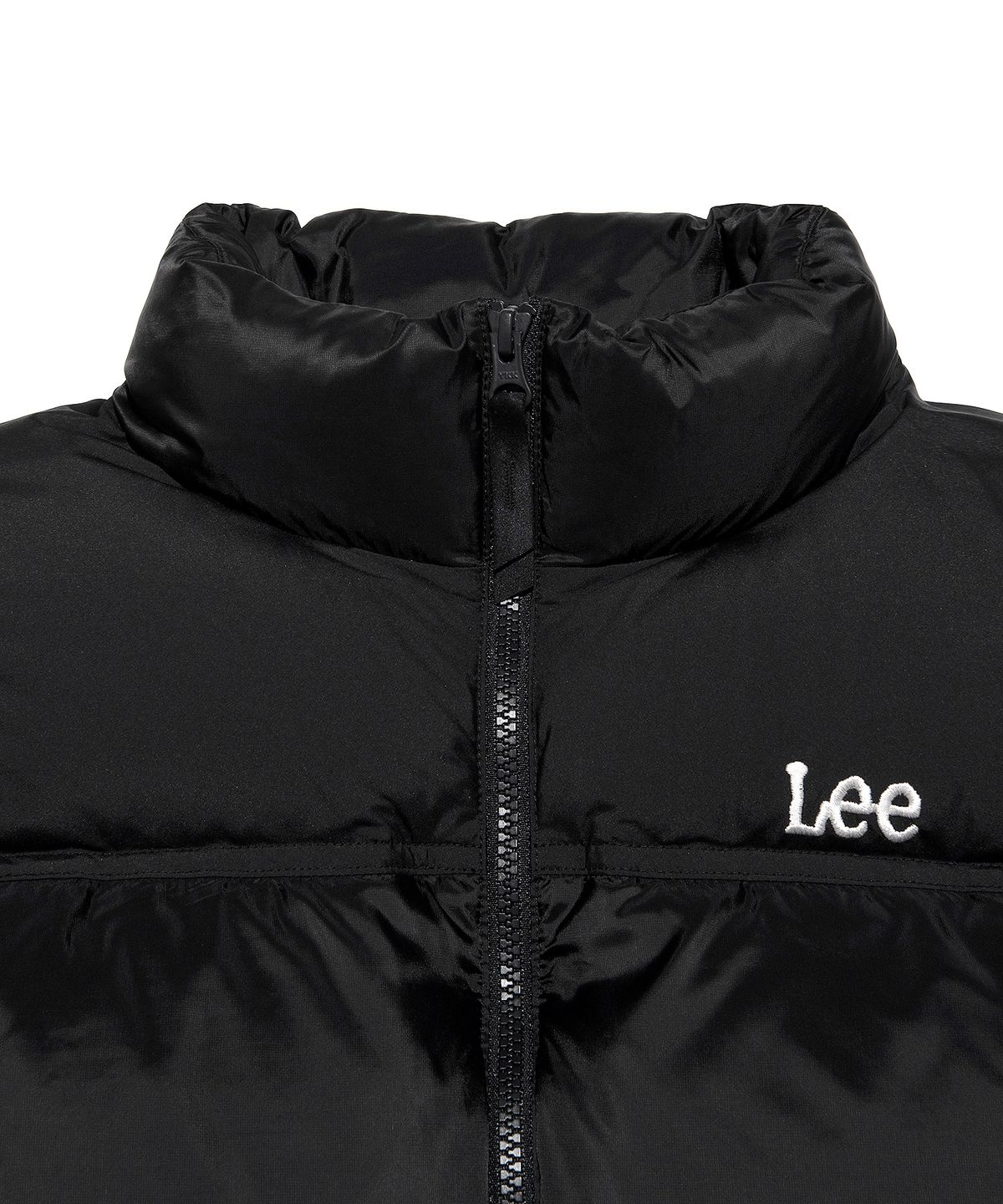 리(LEE) 우먼 릿지 크롭 다운 블랙