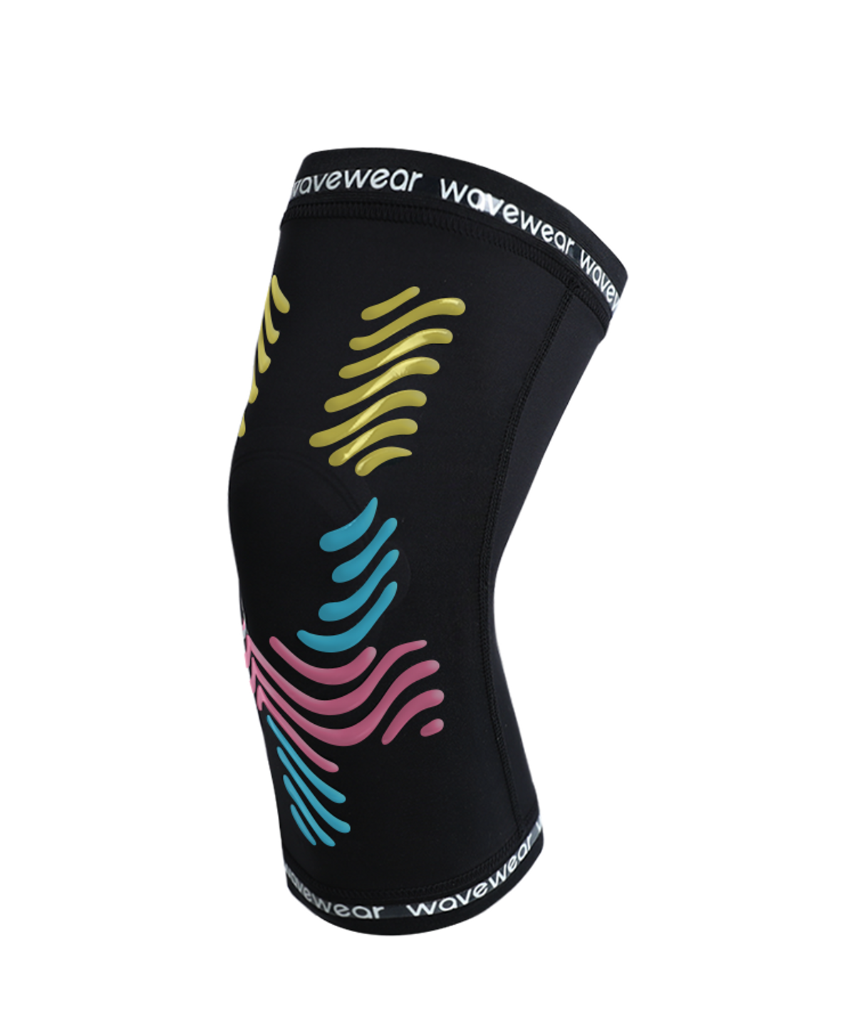 웨이브웨어(WAVEWEAR) 스포츠테이핑 스킨핏 무릎슬리브 K2  블랙
