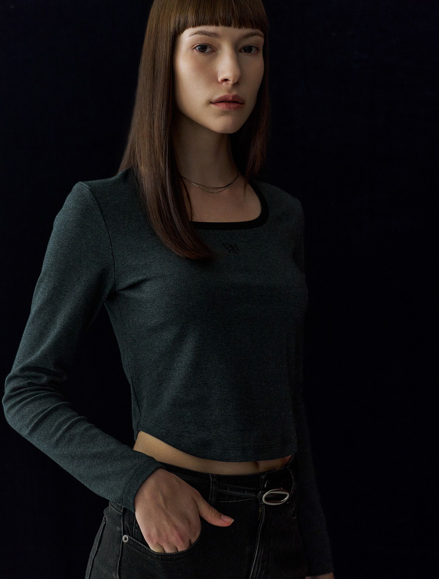 ★GENERAL IDEA★ GNRL Square Color Block Long Sleeve Tee BLA MUSINSA | GENERAL IDEA GNRL Square Color Block Long Sleeve