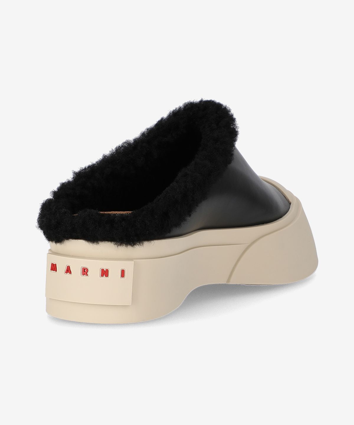 마르니(MARNI) 퍼 라이닝 뮬 스니커즈 - 블랙 / SNZW019202P504500N99