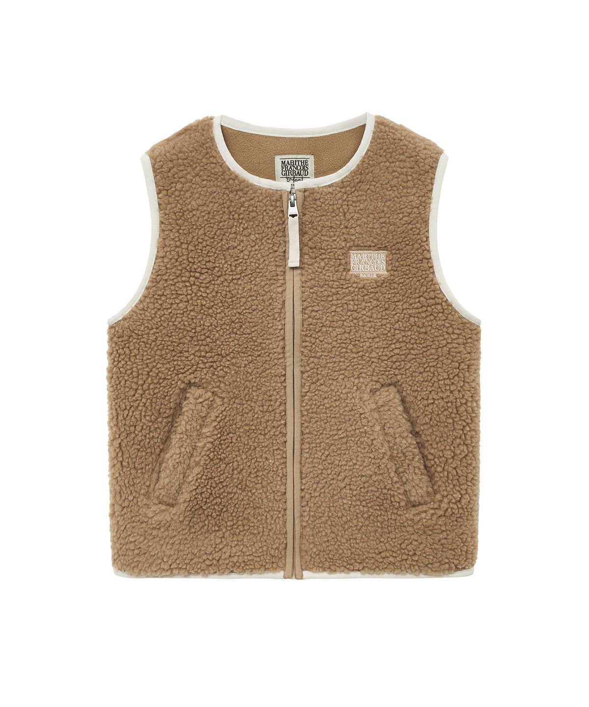 마리떼 키즈(MARITHÉ KIDS) ENFANT CLASSIC LOGO FLEECE VEST beige