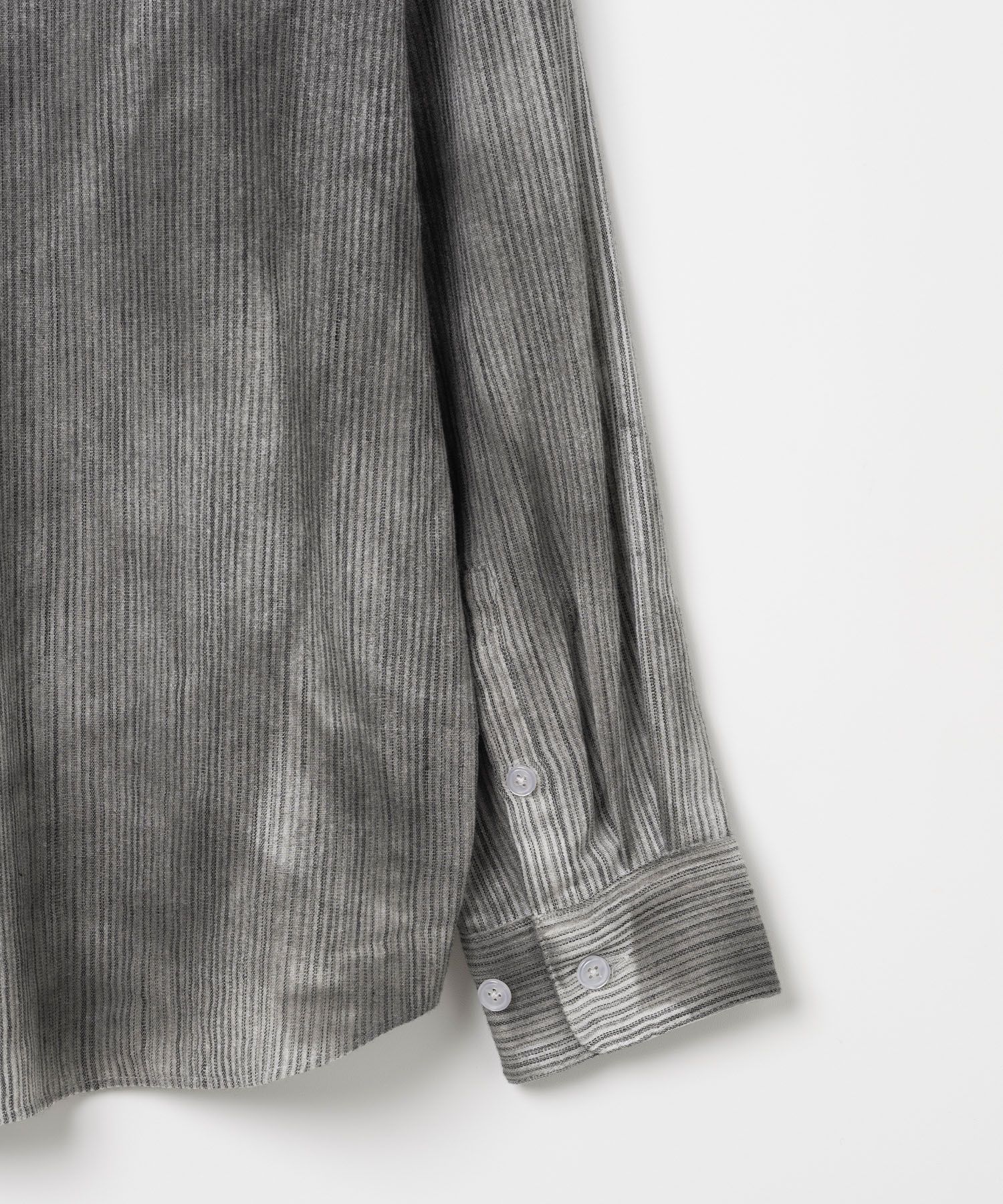 MILLO ARCHIVE☆WayVテン着用Overdying Stripe Shirts(2color) MUSINSA | MILLO ARCHIVE Overdying Stripe Shirts [Grunge Black]