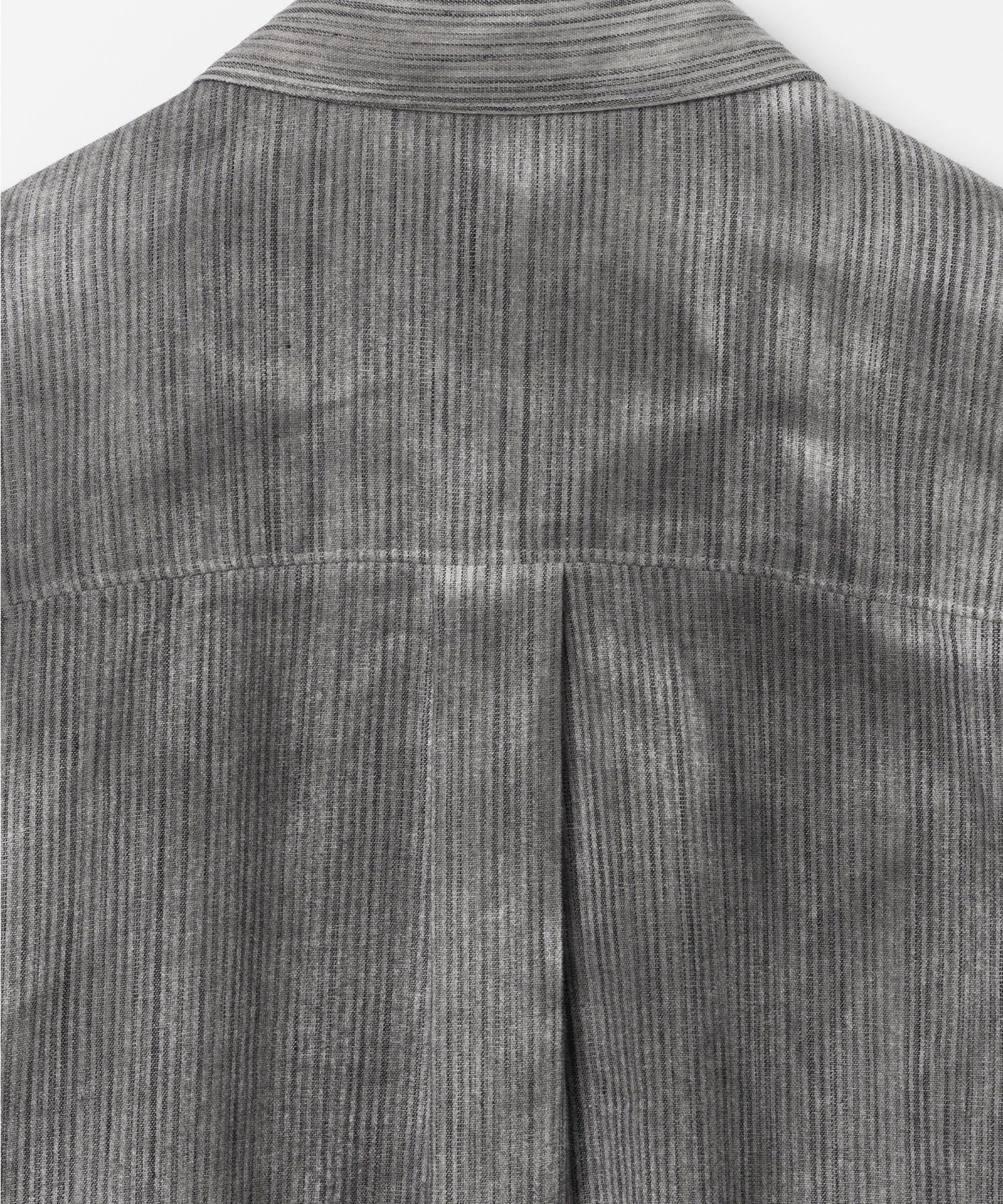 MUSINSA | MILLO ARCHIVE Overdying Stripe Shirts [Grunge Black]