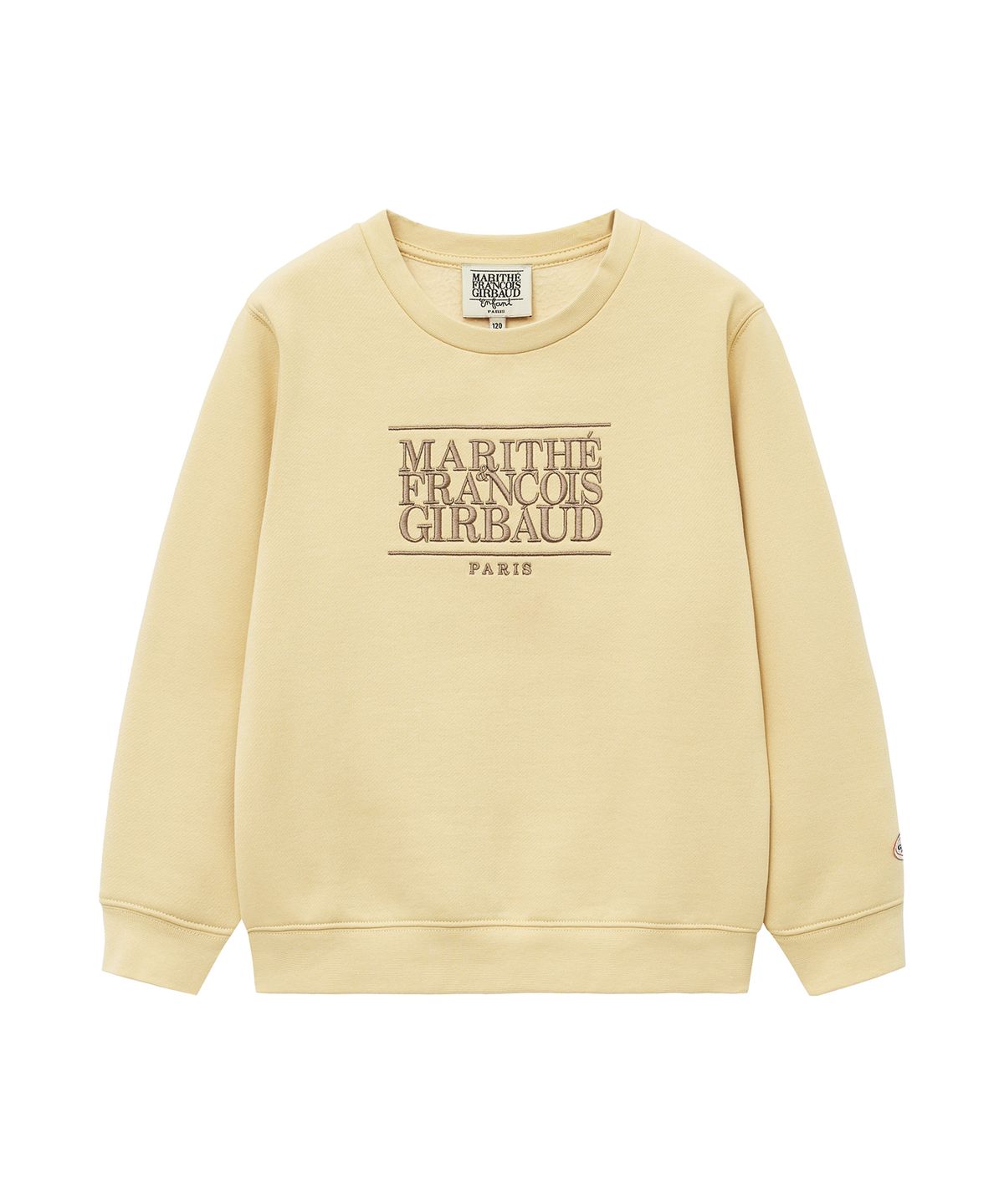 마리떼 키즈(MARITHÉ KIDS) ENFANT CLASSIC LOGO SWEATSHIRT (BRUSHED) butter