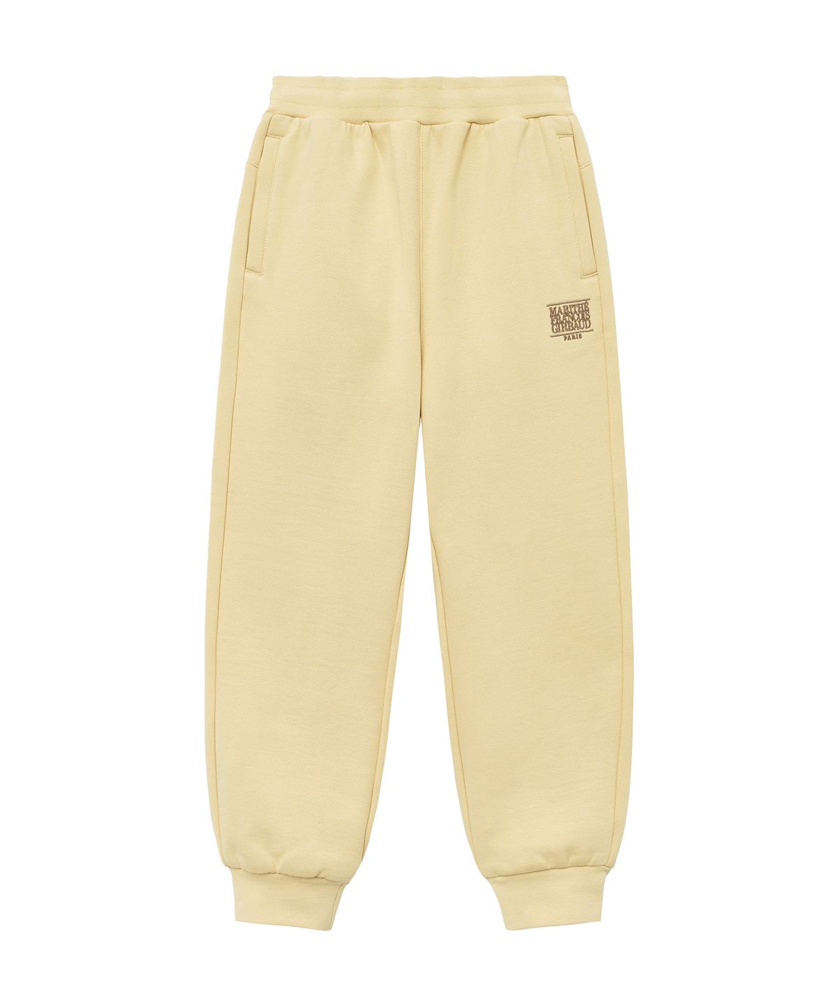 마리떼 키즈(MARITHÉ KIDS) ENFANT CLASSIC LOGO SWEAT PANTS (BRUSHED) butter
