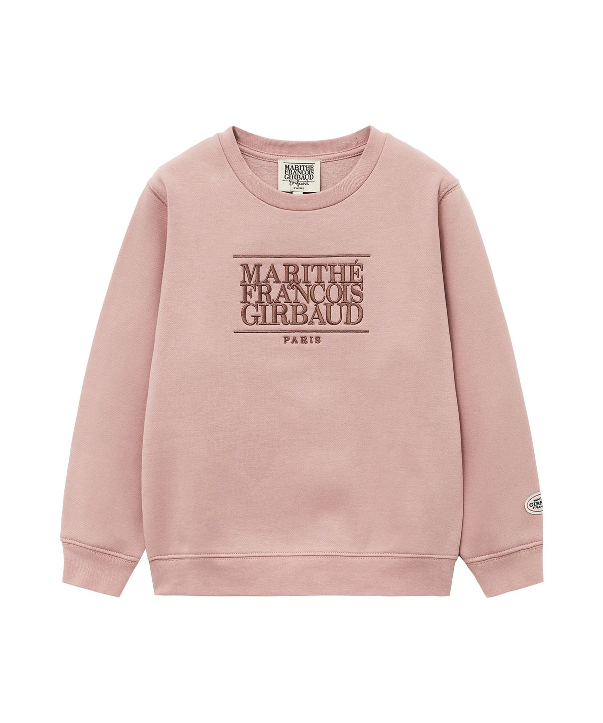 마리떼 키즈(MARITHÉ KIDS) ENFANT CLASSIC LOGO SWEATSHIRT (BRUSHED) gray pink