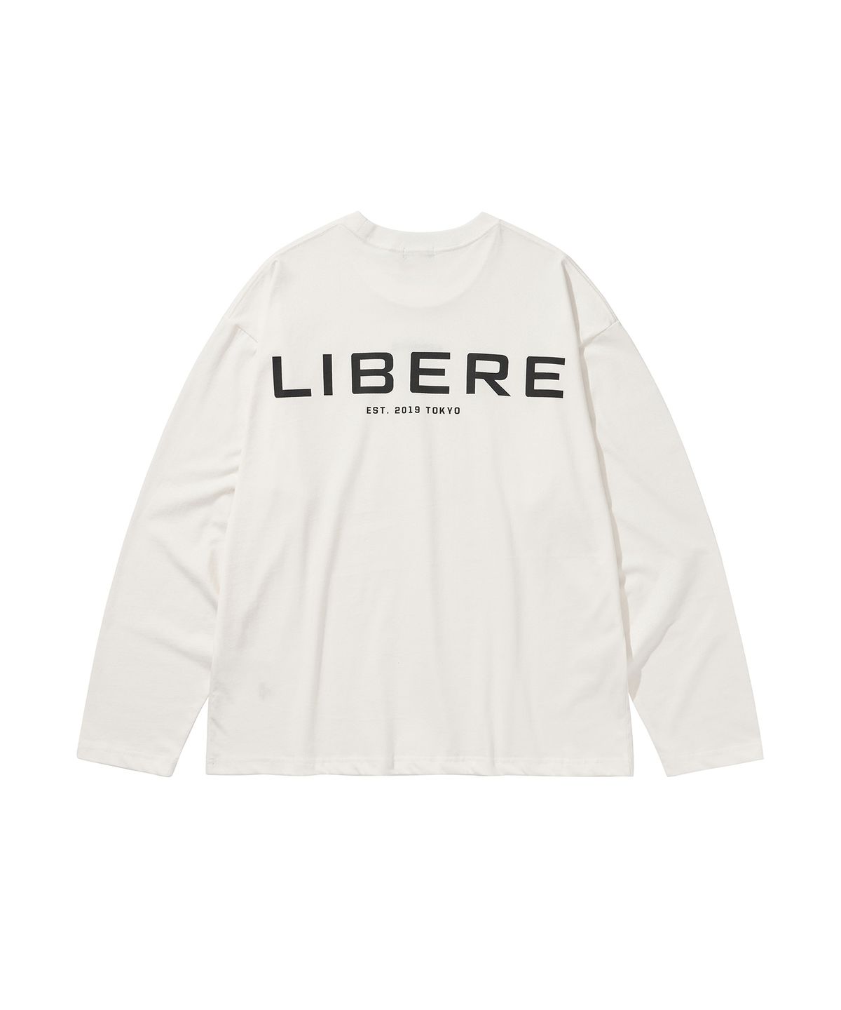 리베레(LIBERE) LIBERE LOGO LS TEE / WHITE