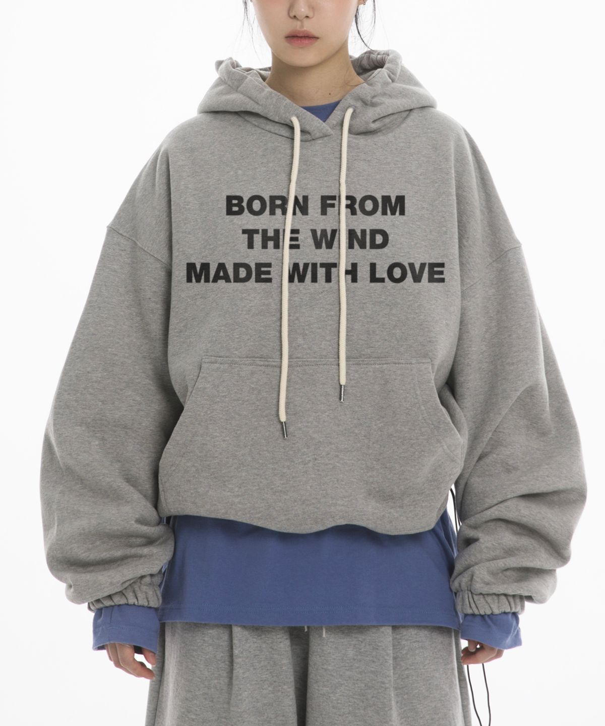 팬쇼(FANSHOW) MWL STRING HOODIE - MELANGE