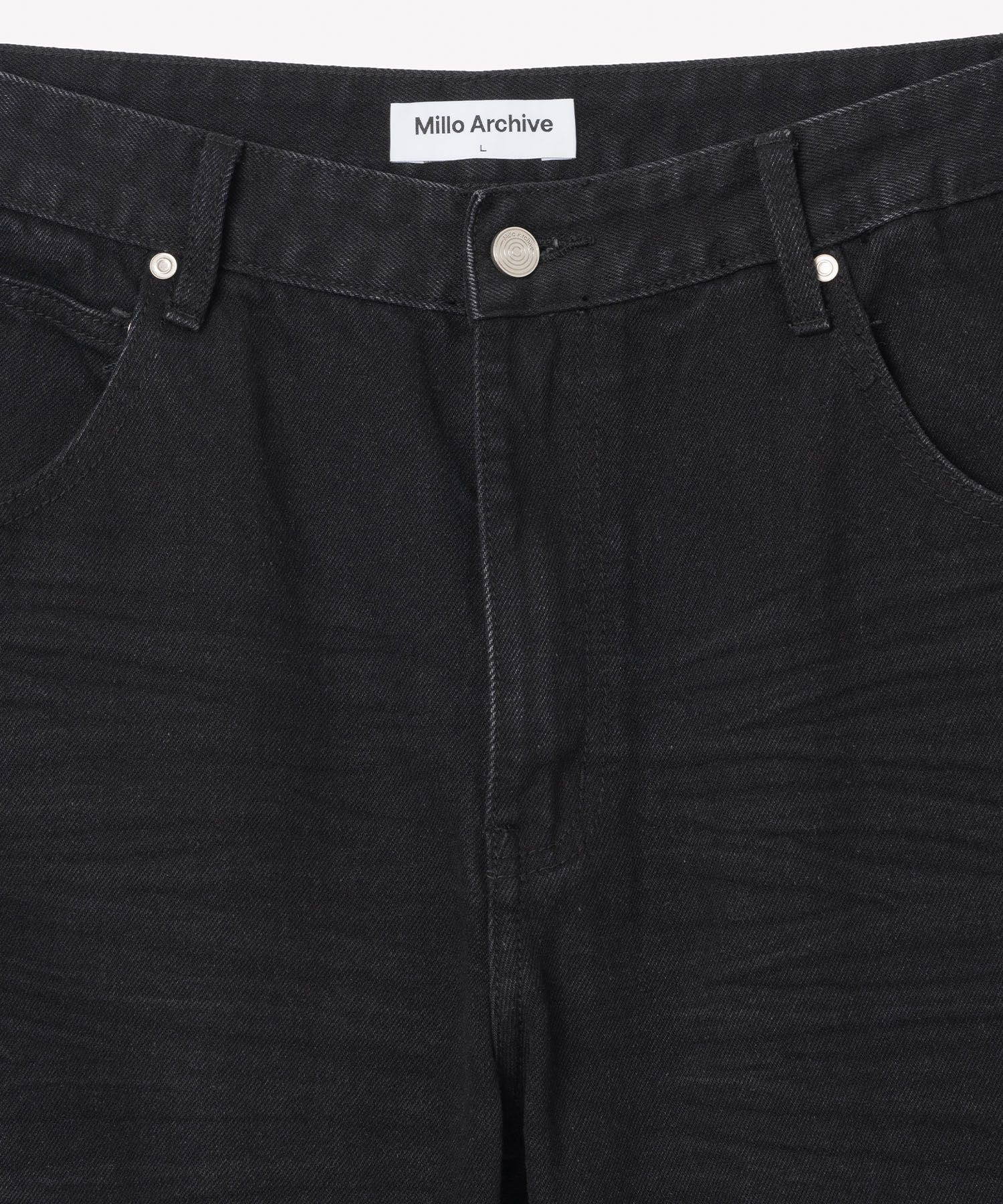 MUSINSA公式 | MILLO ARCHIVE Constructed Flare Jeans [Black]