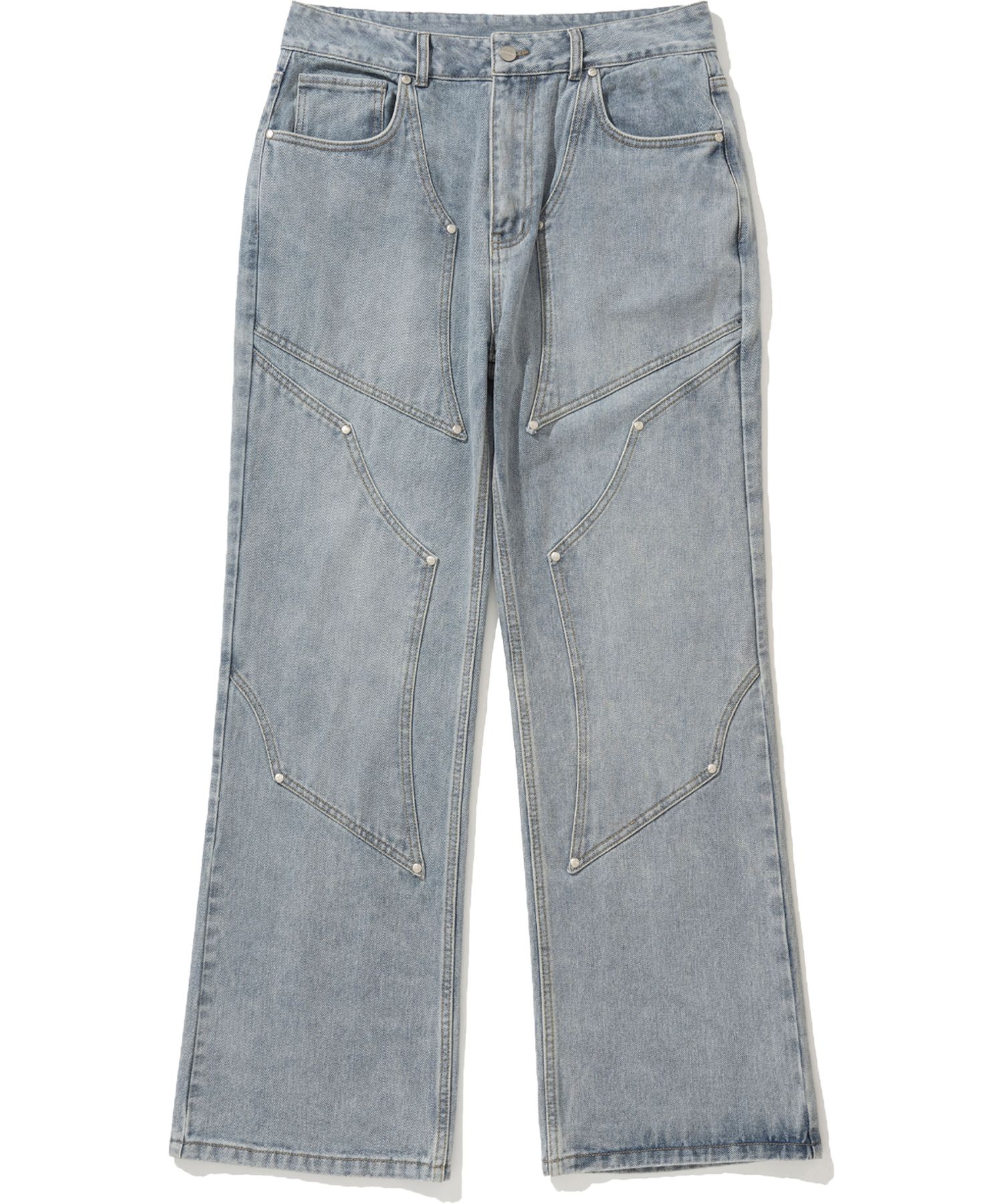 【NOT4NERD】Stud 4 Knee Flare Fit Denim Pants★ 2色 MUSINSA | NOT4NERD Stud 4 Knee Flare Fit Denim Pants - Light