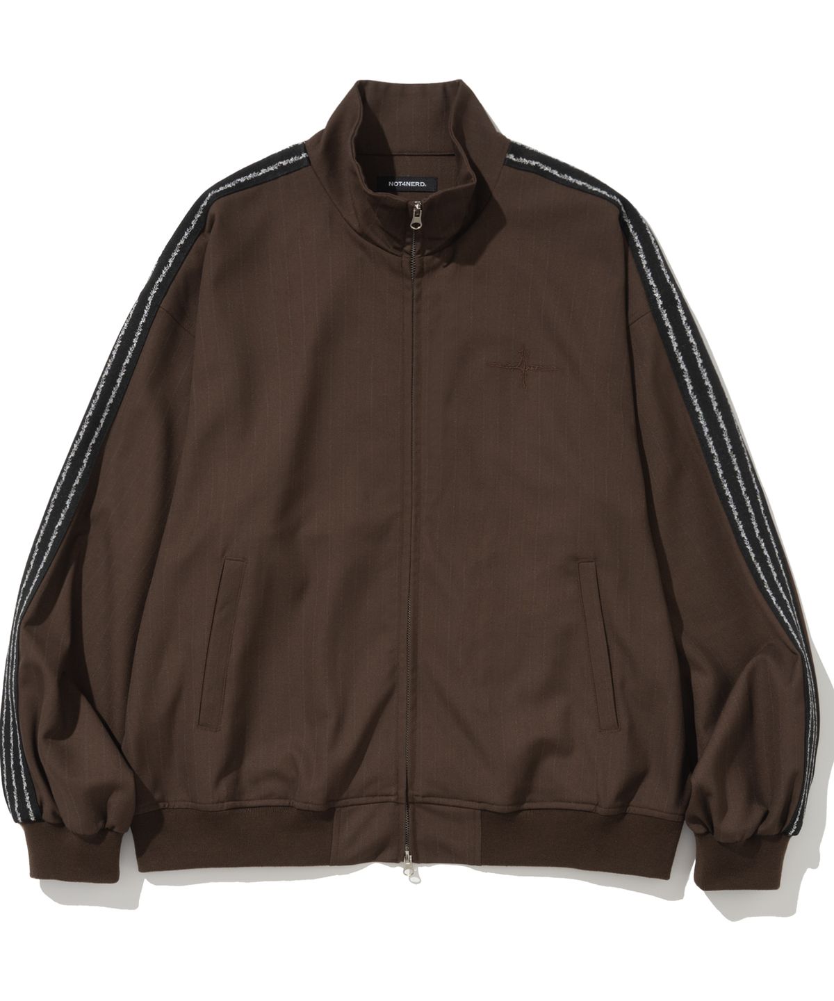낫포너드(NOT4NERD) Thorns Line Track Jacket - Brown