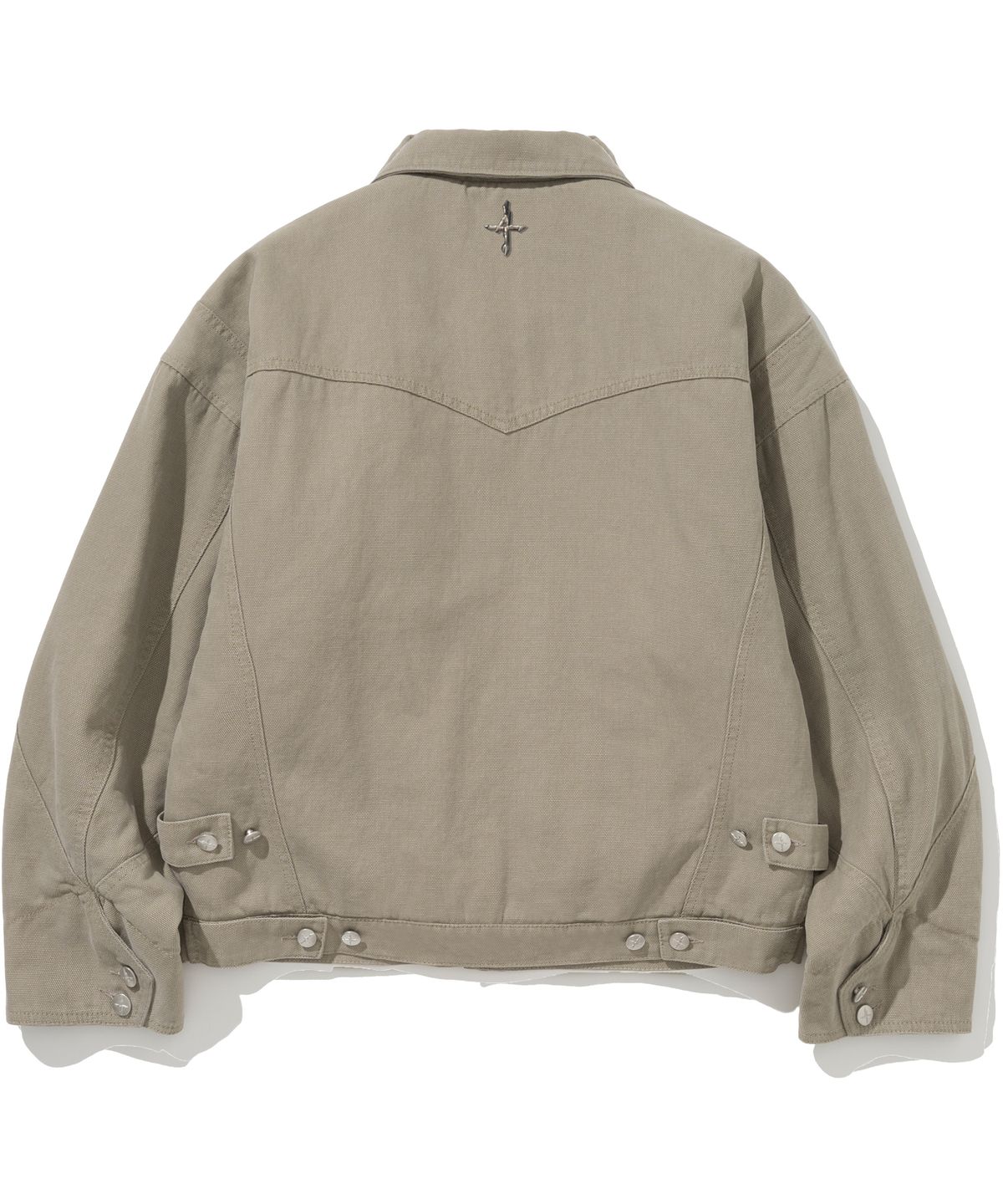 낫포너드(NOT4NERD) Western Crop Oxford Jacket - Beige