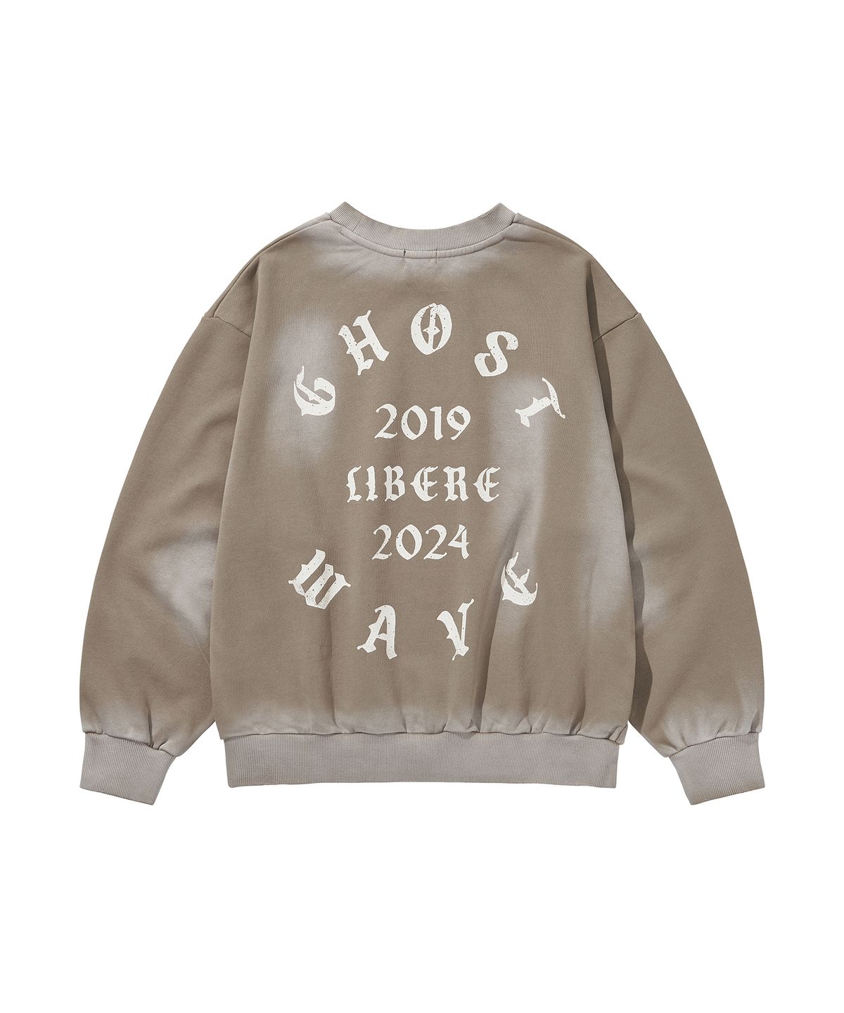 리베레(LIBERE) GOTHIC LOGO CREWNECK SWEAT / BROWN