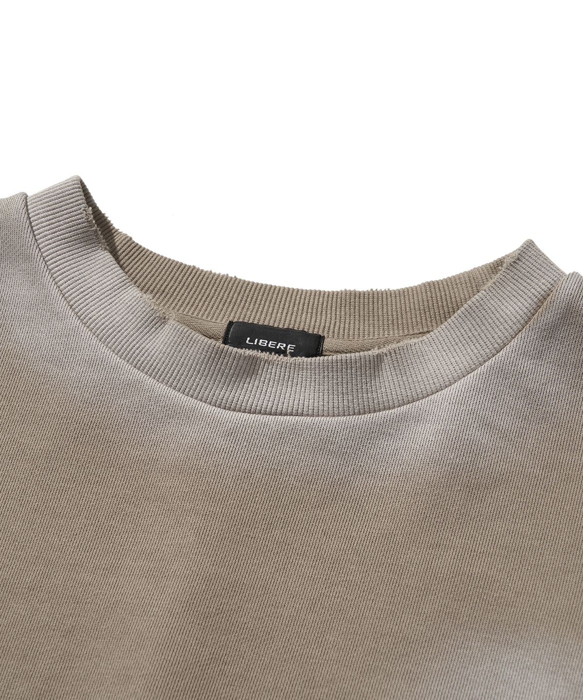 리베레(LIBERE) GOTHIC LOGO CREWNECK SWEAT / BROWN