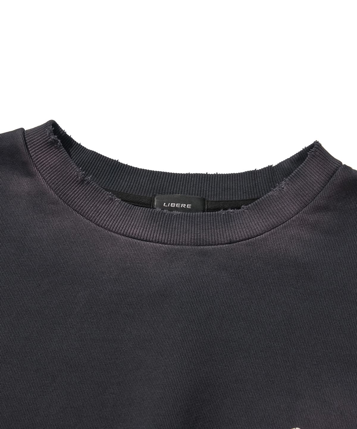 리베레(LIBERE) GOTHIC LOGO CREWNECK SWEAT / BLACK