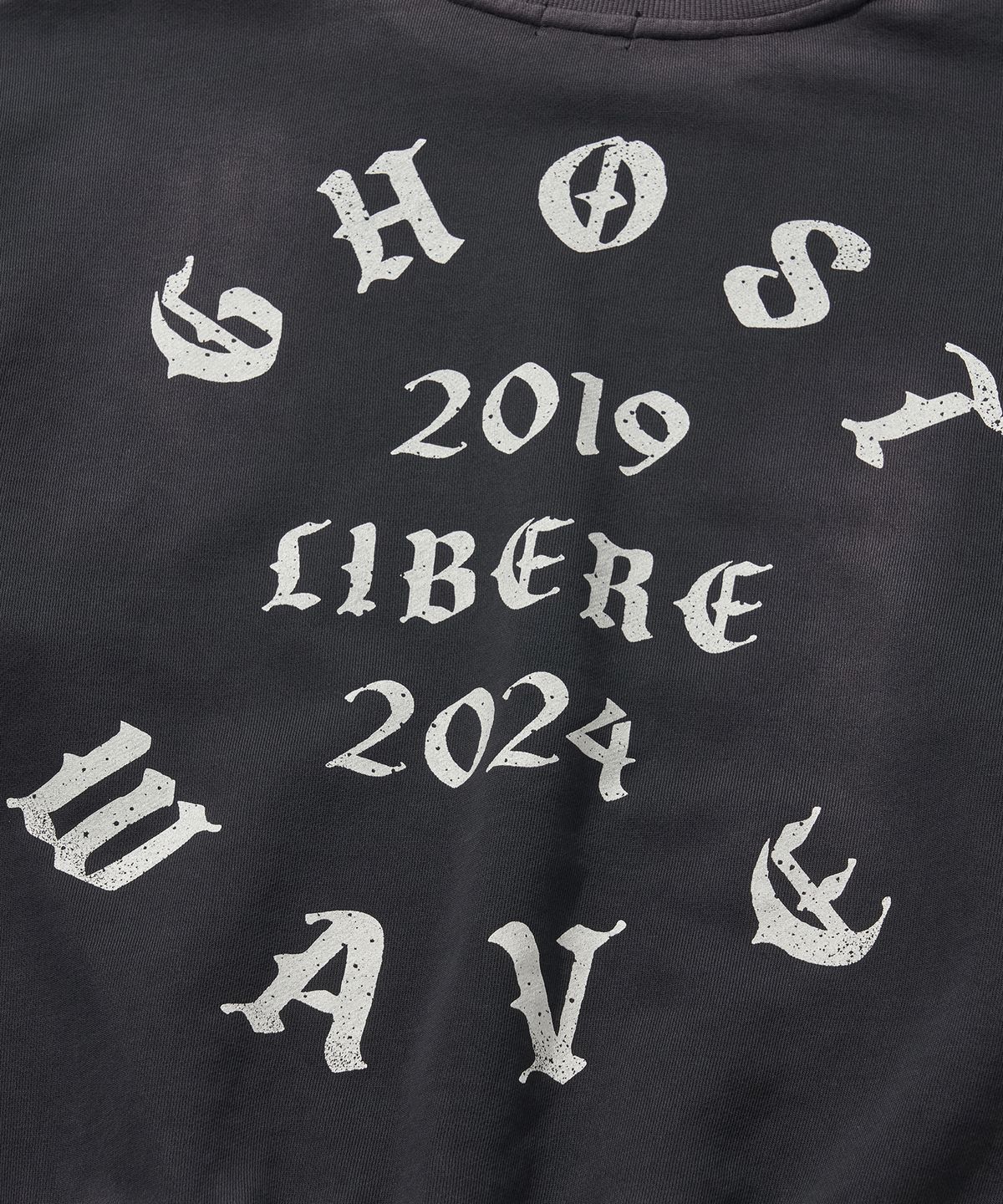 리베레(LIBERE) GOTHIC LOGO CREWNECK SWEAT / BLACK