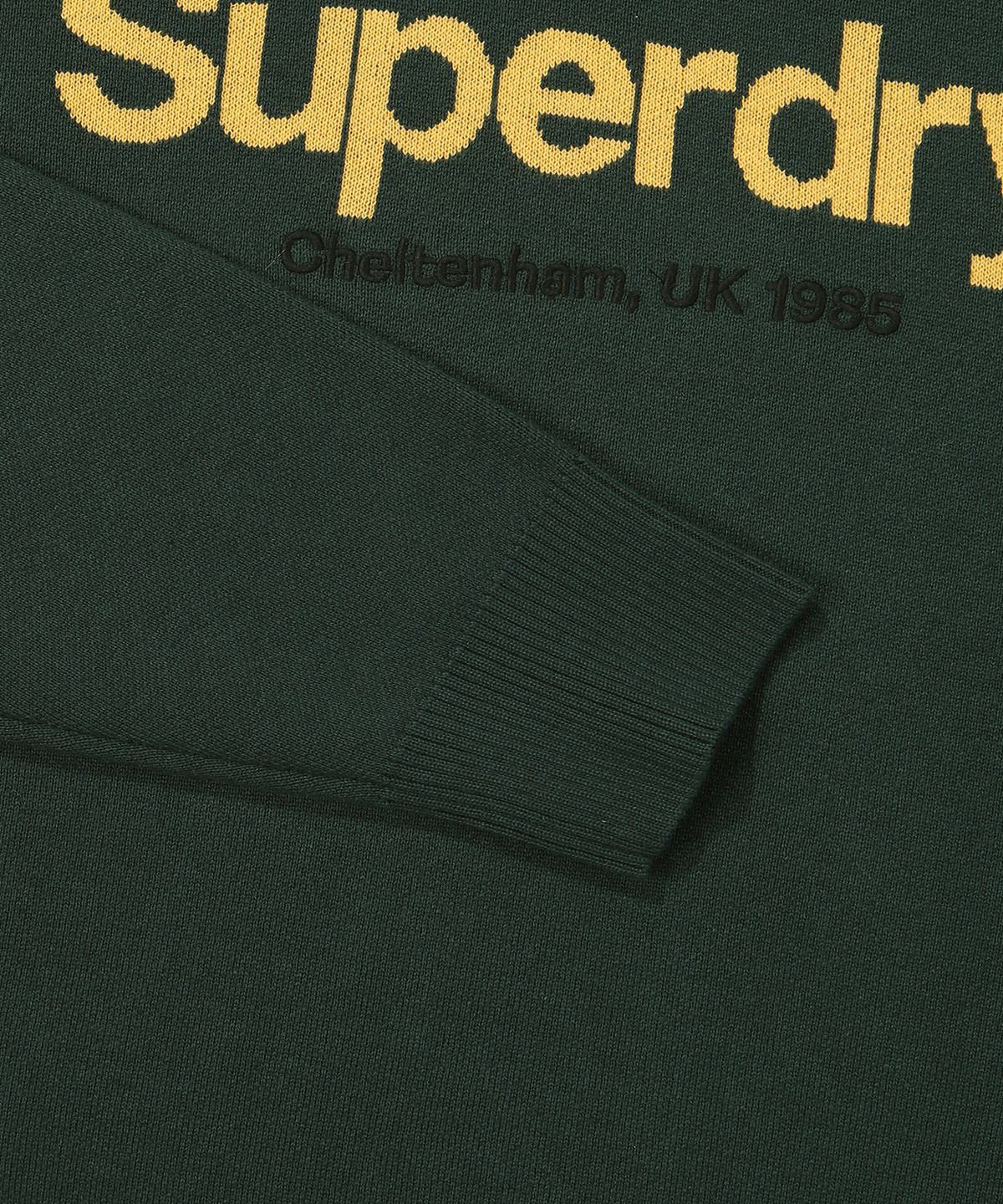 슈퍼드라이(SUPERDRY) 코어 로고 라운드 니트 헌터