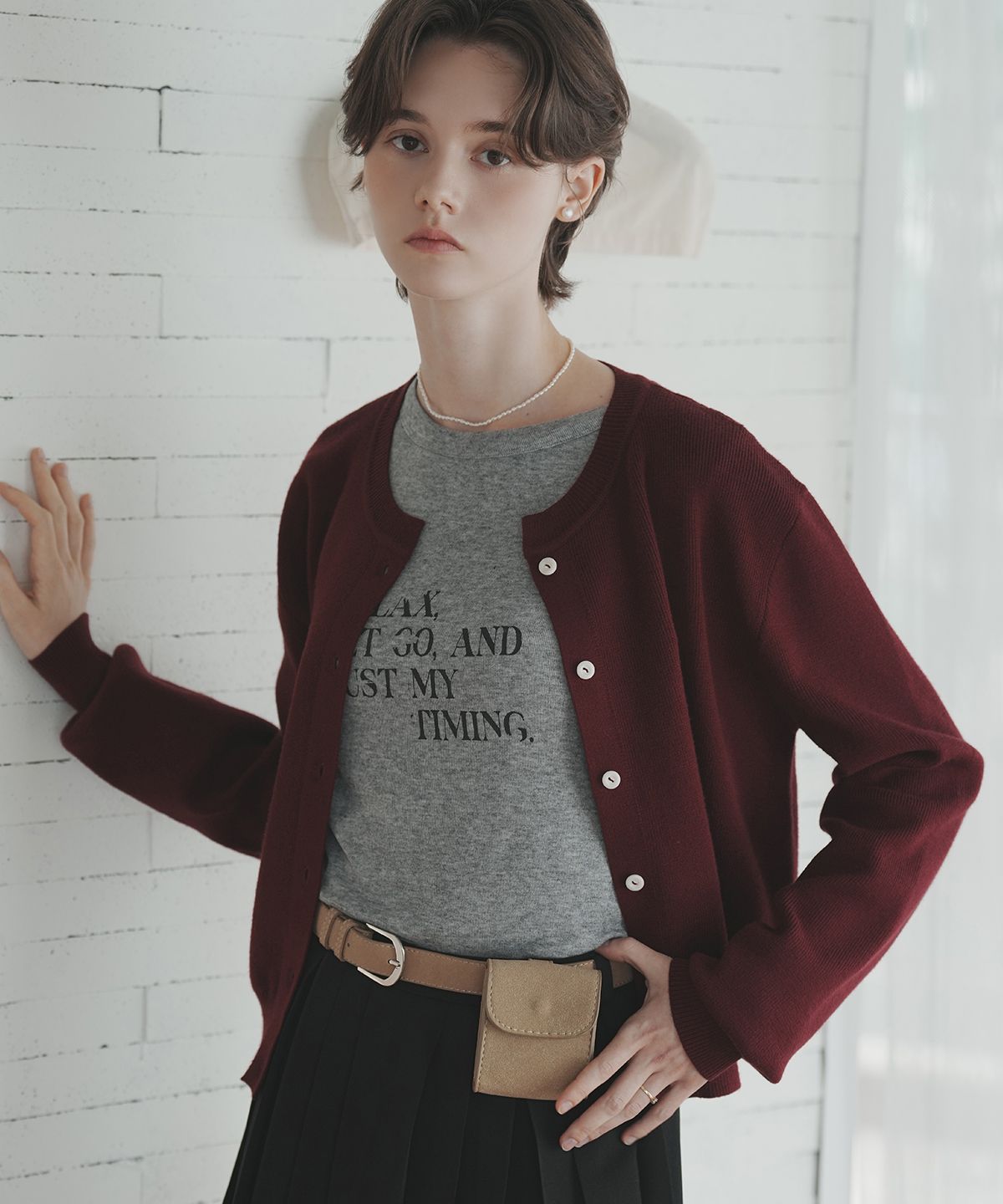 로브로브(LOVLOV) MY ATTITUDE KNIT CARDIGAN