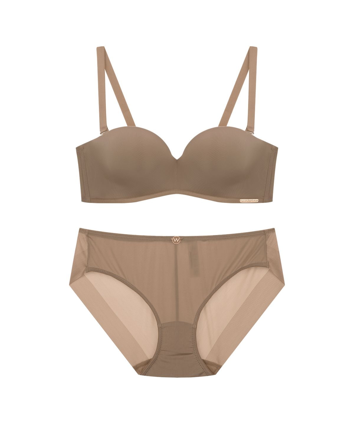원더브라(WONDERBRA) 데일리 하프컵 브라팬티 세트 (3color)