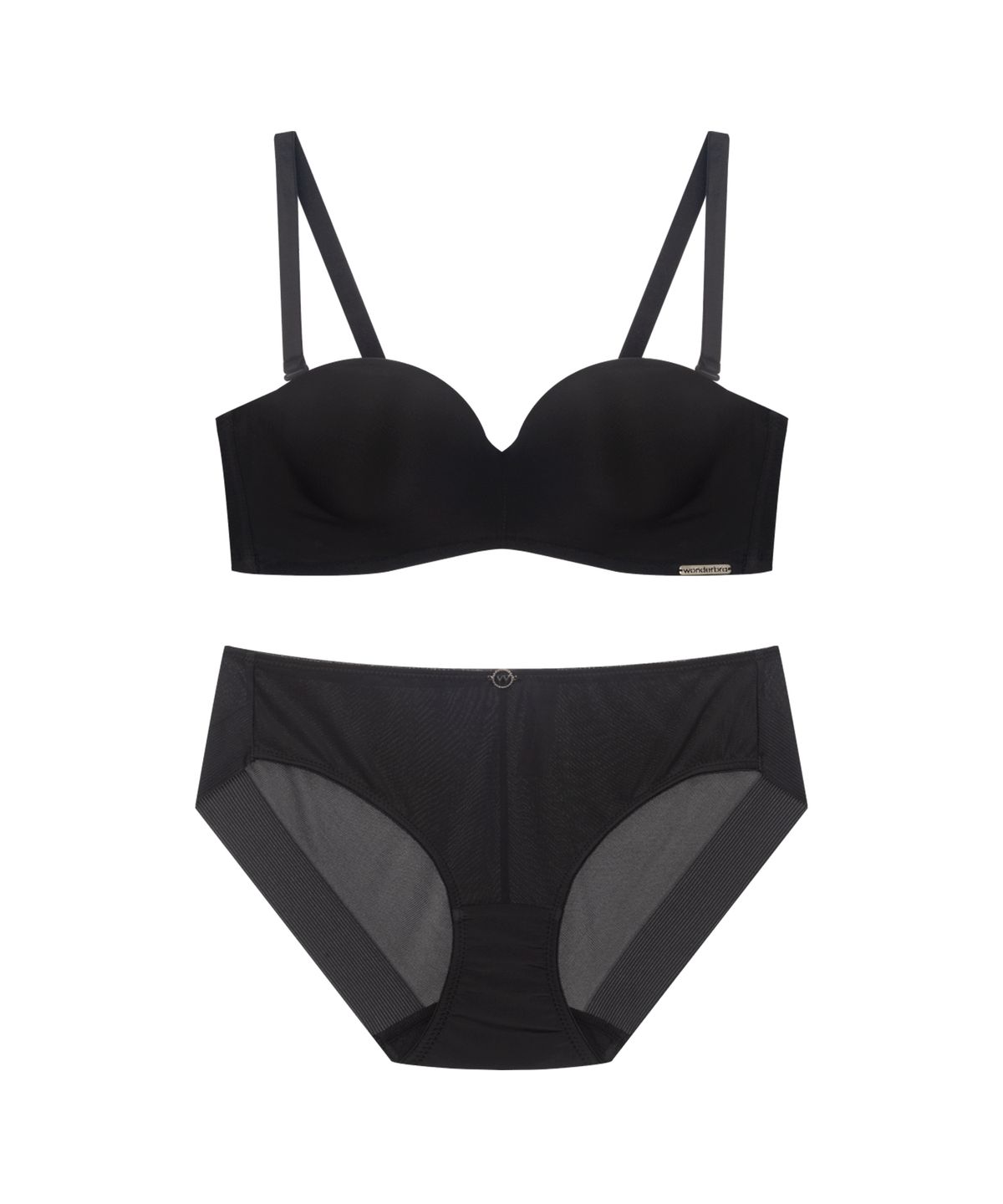 원더브라(WONDERBRA) 데일리 하프컵 브라팬티 세트 (3color)