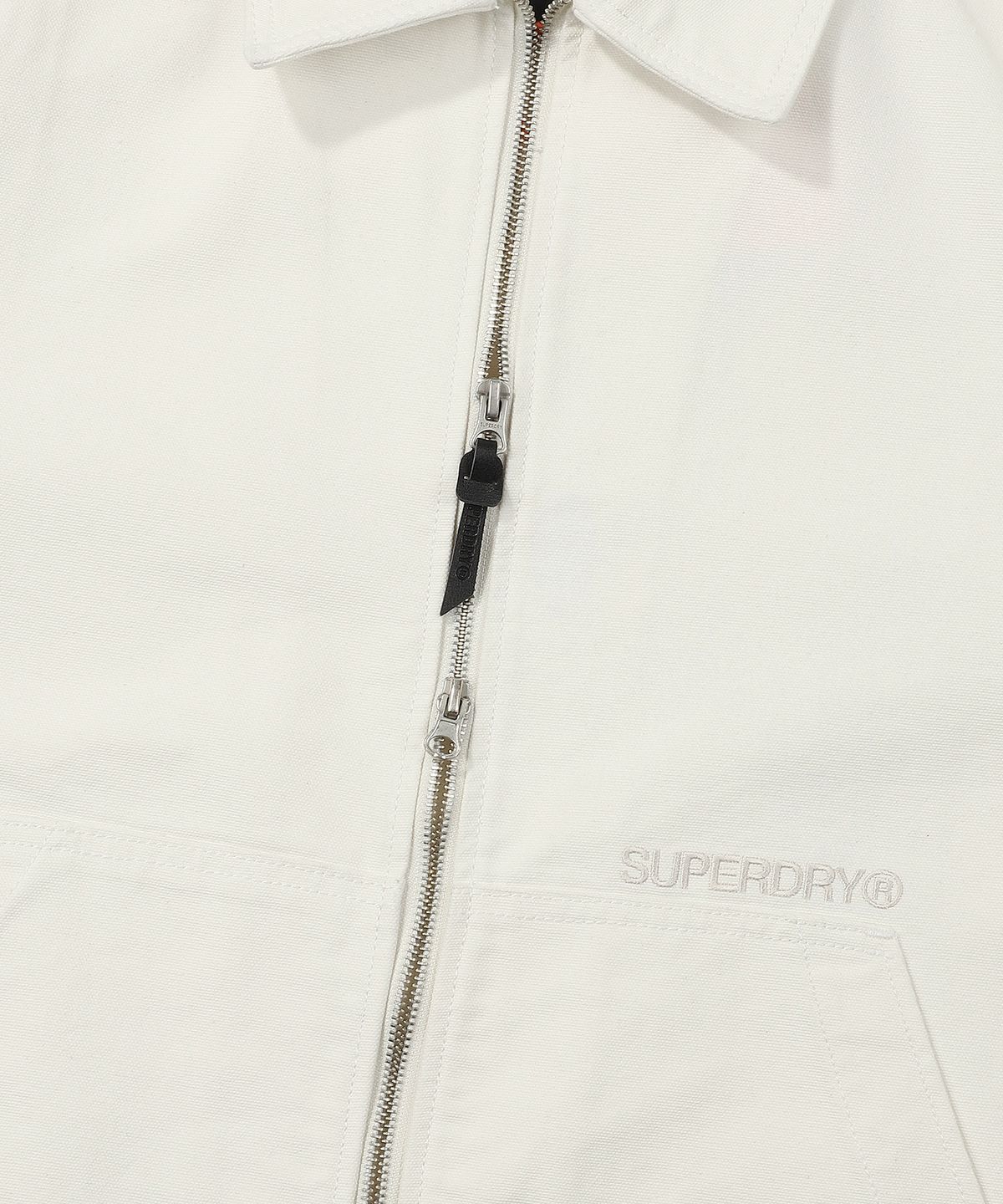 슈퍼드라이(SUPERDRY) 빈티지 2WAY 코튼 블루종 아이보리