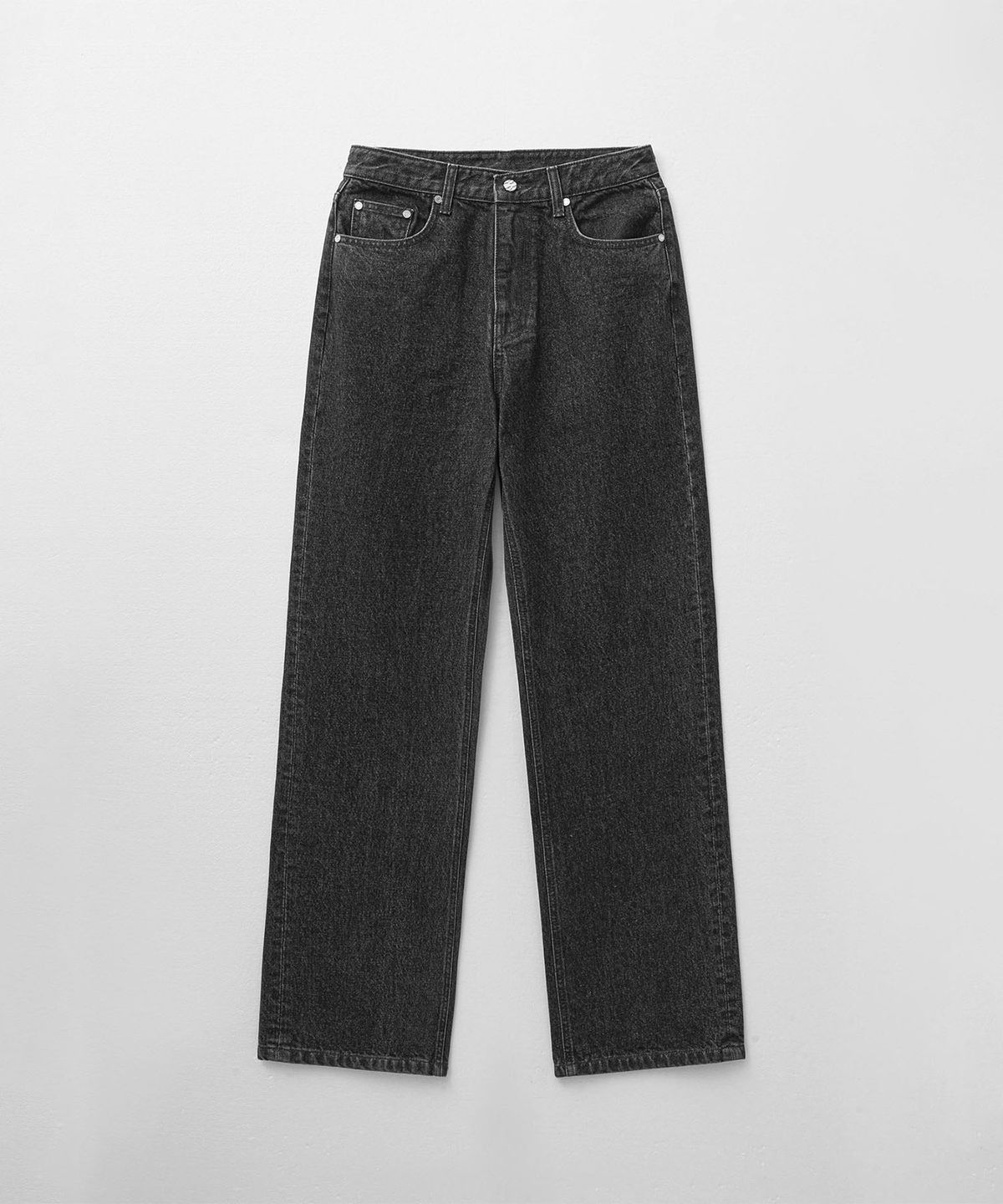 몽돌(MONGDOL) 스트레이트 AMC 데님진 블랙 MDPT056BLACK