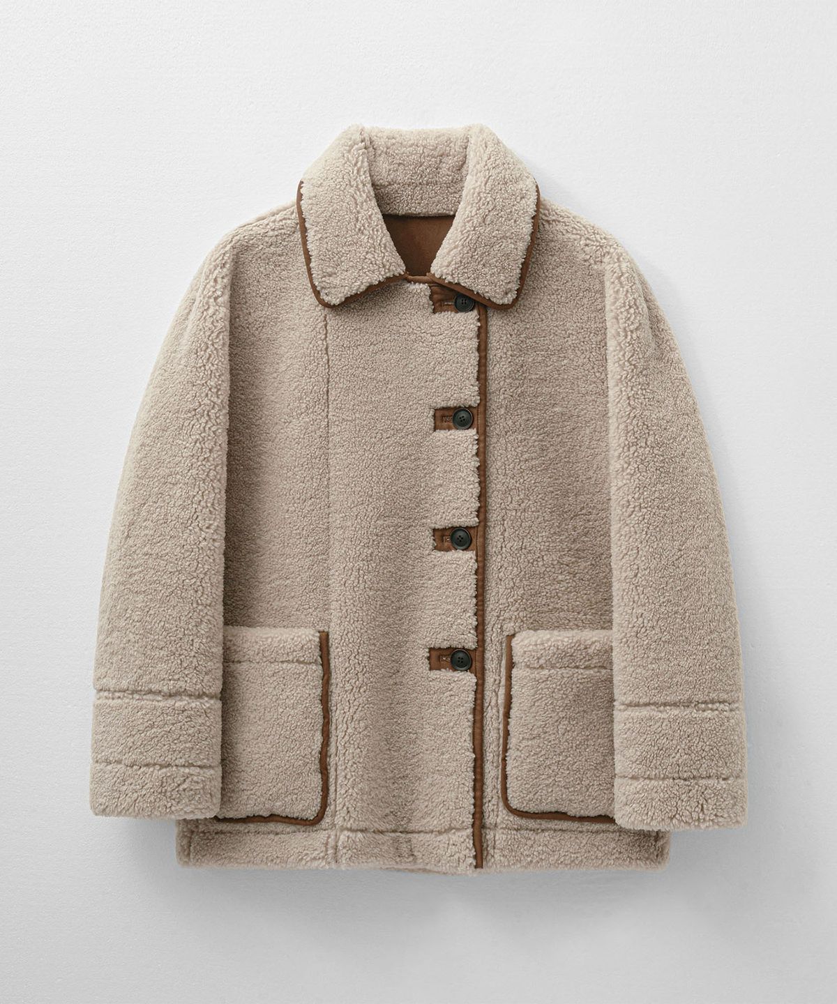 몽돌(MONGDOL) 리버시블 스웨이드 무스탕 브라운 MDJK038BROWN