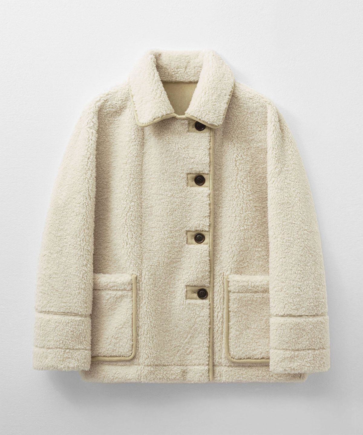 몽돌(MONGDOL) 리버시블 스웨이드 무스탕 베이지 MDJK038BEIGE