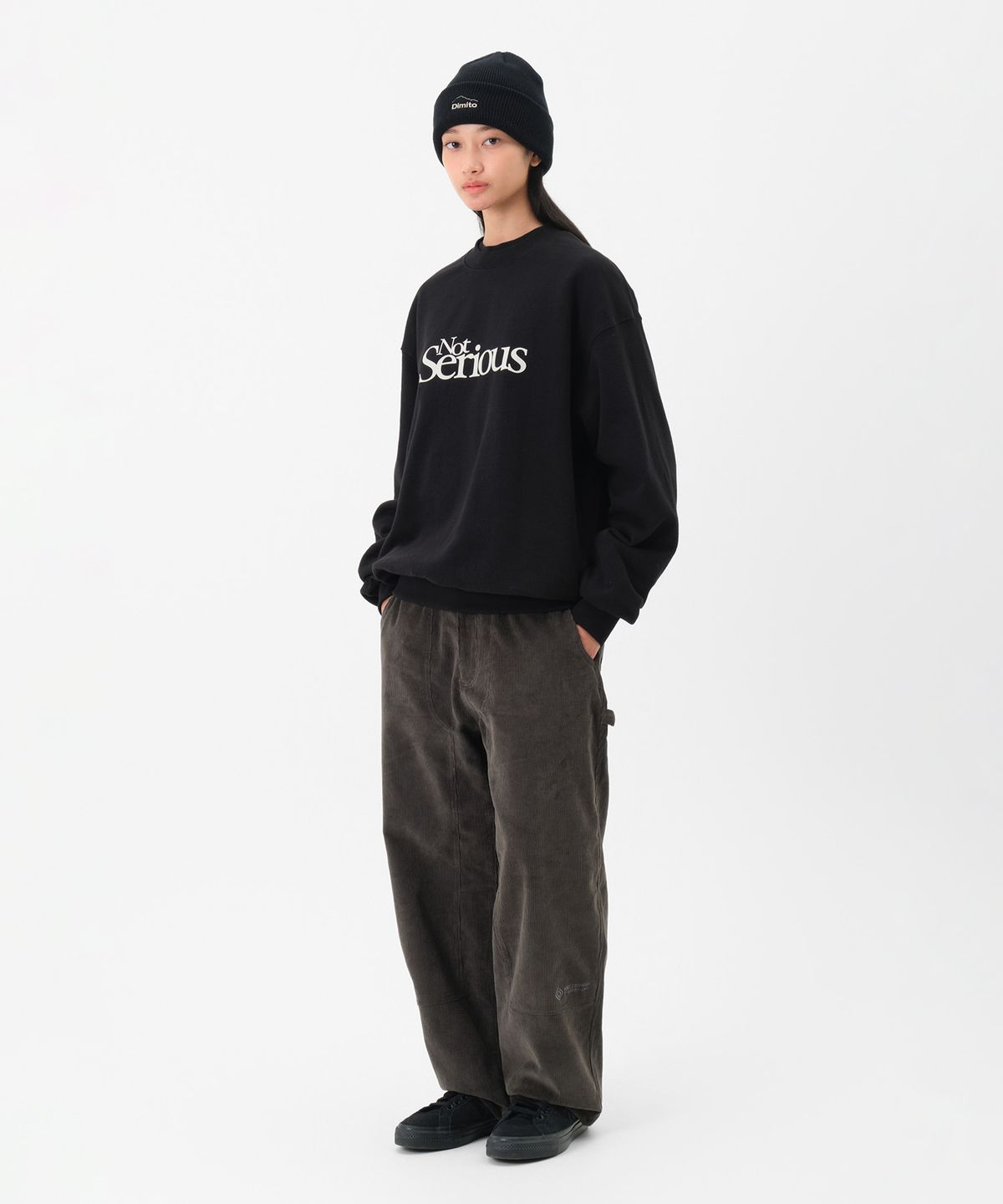 디미토(DIMITO) NS SWEATSHIRT BLACK
