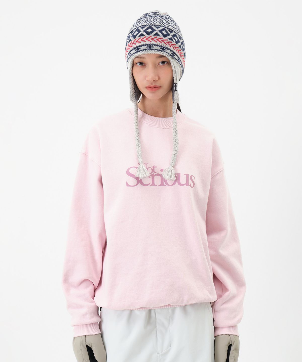 디미토(DIMITO) NS SWEATSHIRT LIGHT PINK