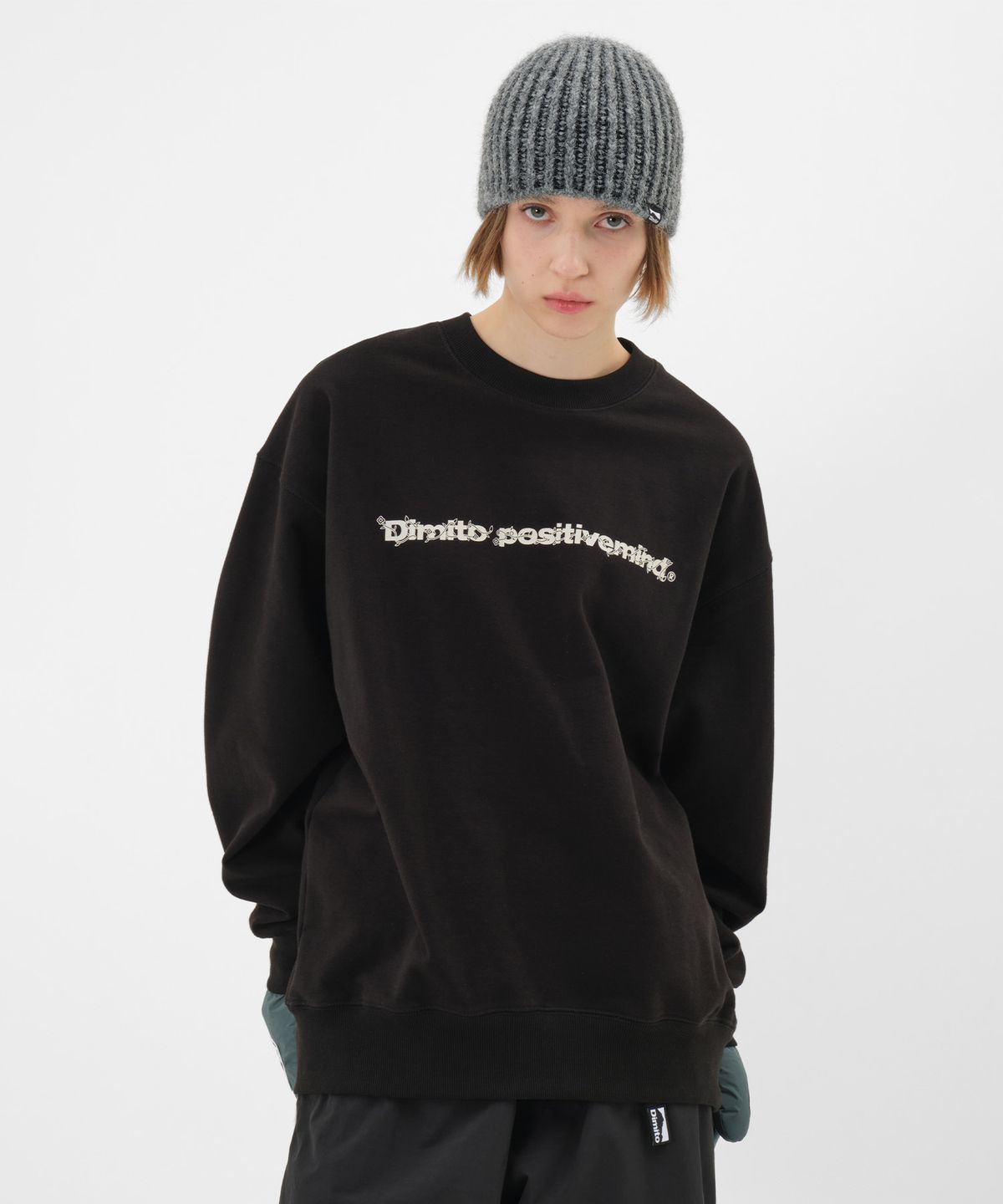 디미토(DIMITO) NATURE SWEATSHIRT BLACK