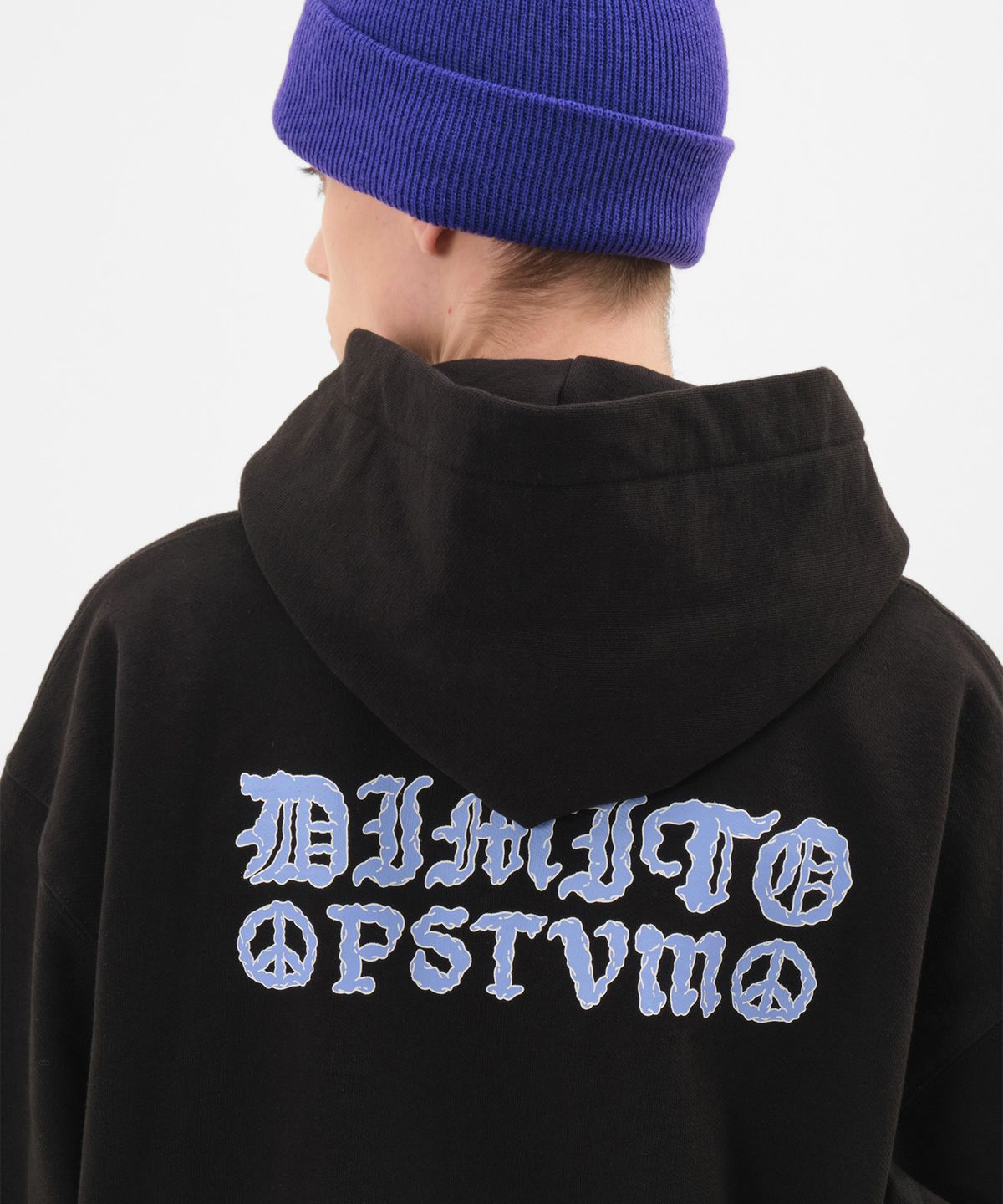 디미토(DIMITO) PEACE HOODIE BLACK