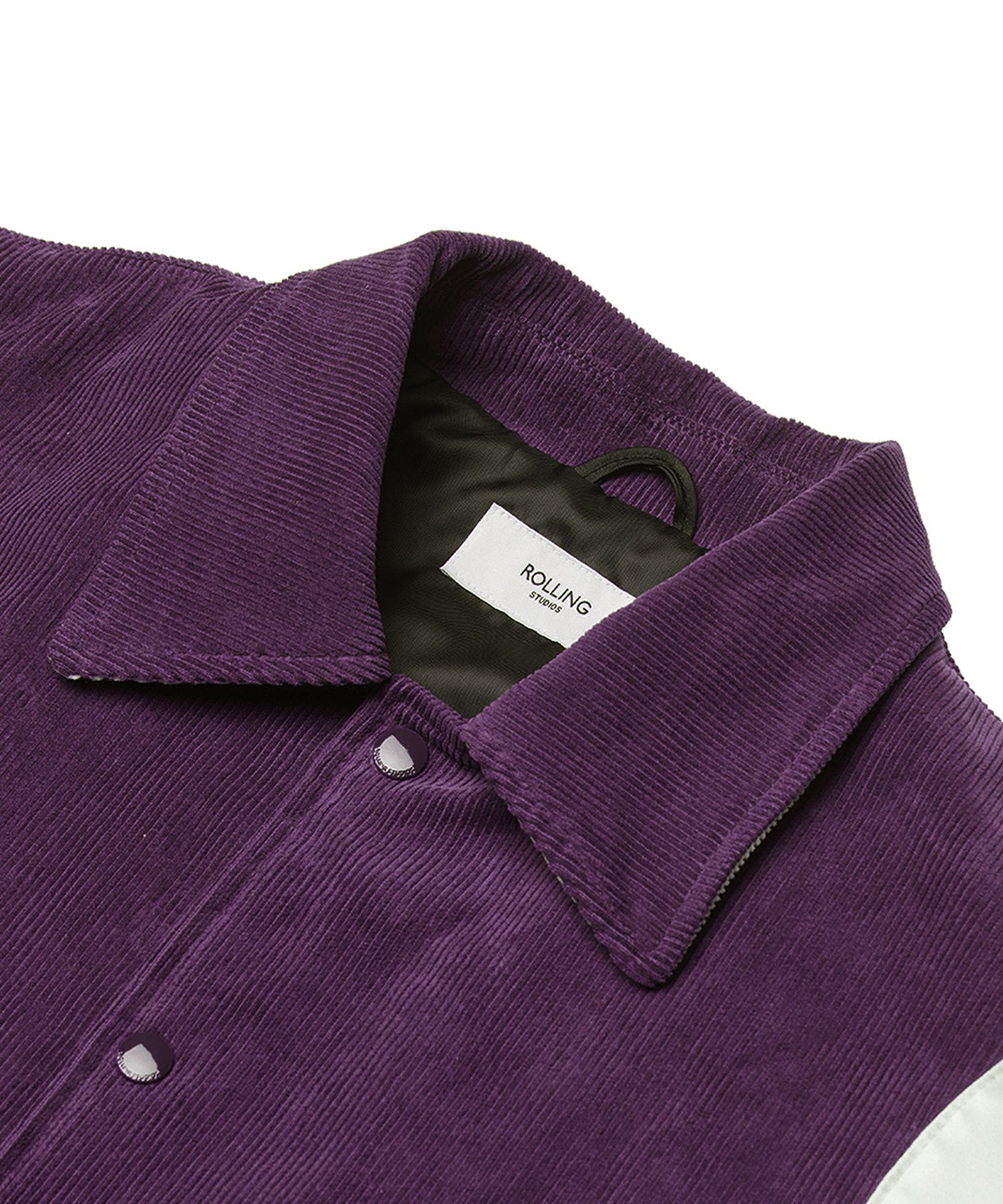 MUSINSA公式 | ROLLING STUDIOS CORDUROY VARSITY JACKET PURPLE