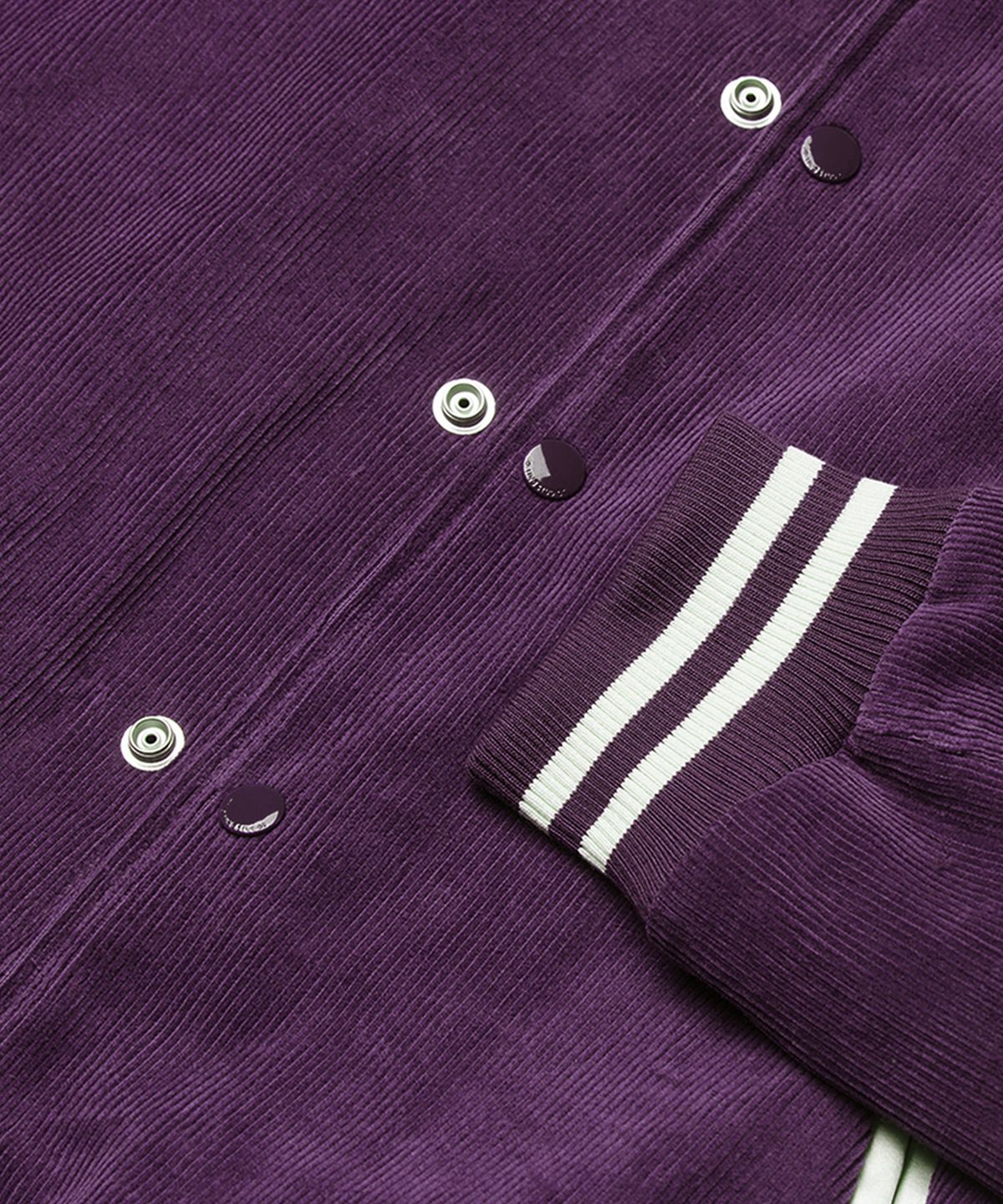 롤링스튜디오(ROLLINGSTUDIOS) CORDUROY VARSITY JACKET PURPLE