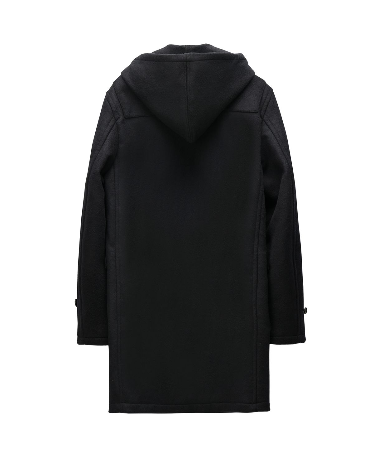 롤링스튜디오(ROLLINGSTUDIOS) HOODED WOOL FELT DUFFLE COAT BLACK