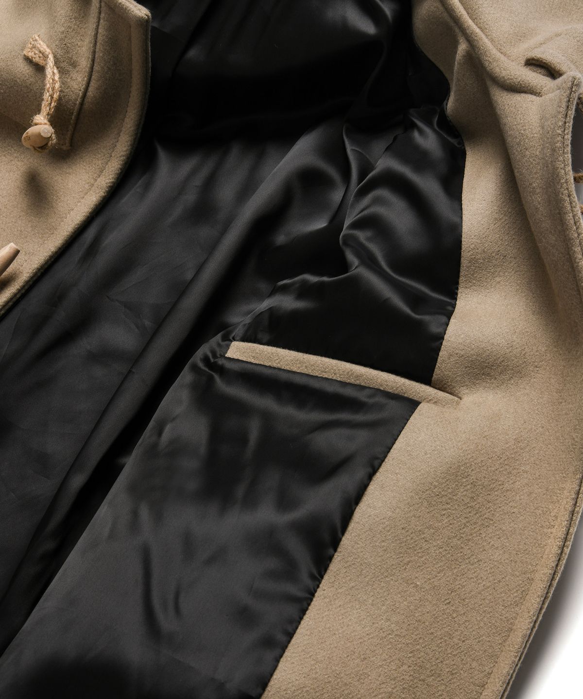롤링스튜디오(ROLLINGSTUDIOS) HOODED WOOL FELT DUFFLE COAT BEIGE