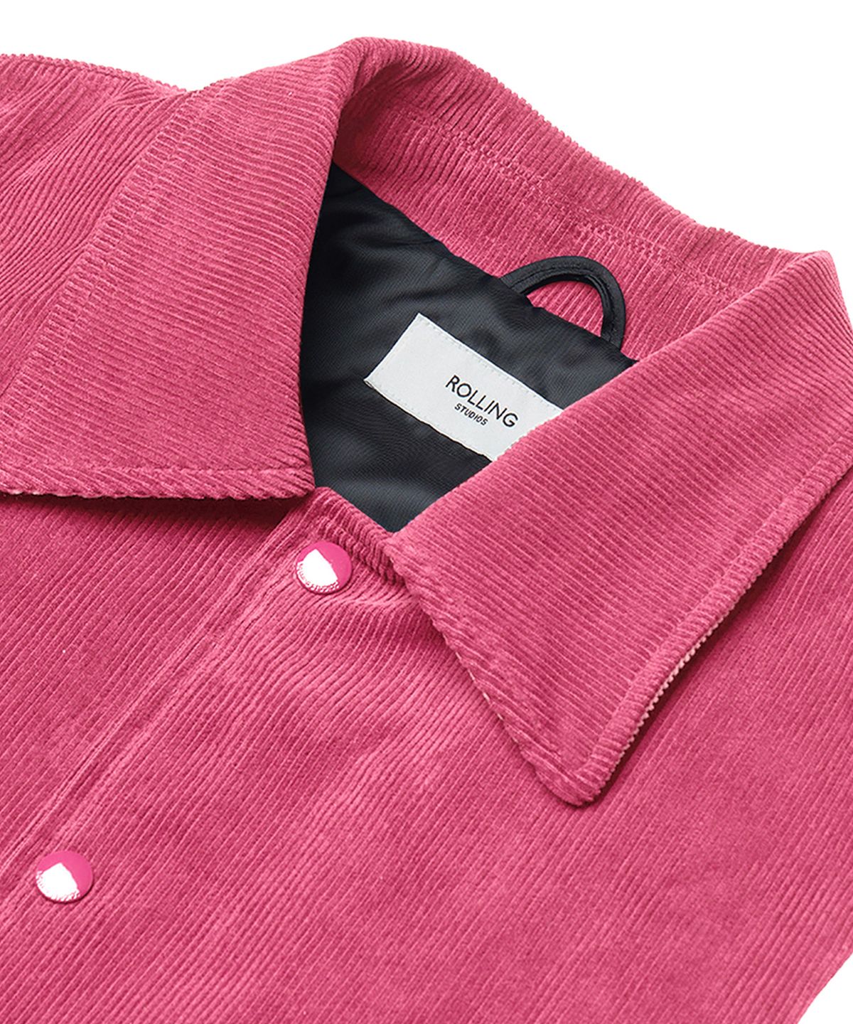 롤링스튜디오(ROLLINGSTUDIOS) CORDUROY VARSITY JACKET PINK