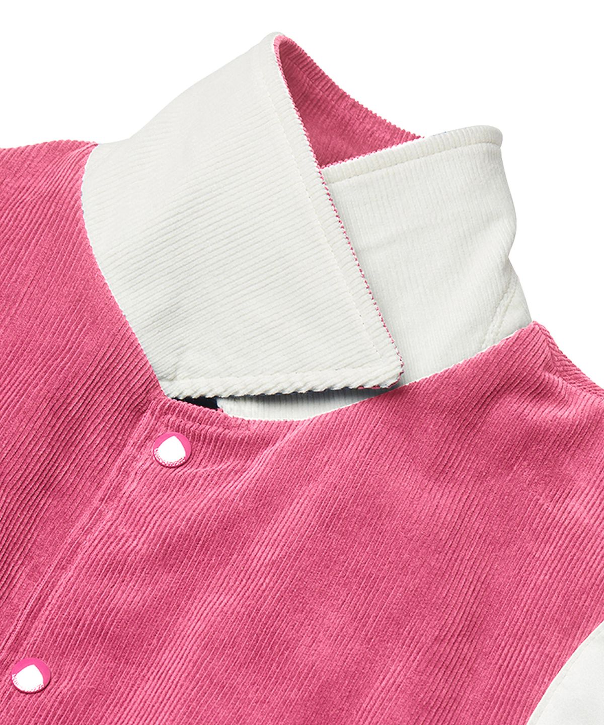 롤링스튜디오(ROLLINGSTUDIOS) CORDUROY VARSITY JACKET PINK
