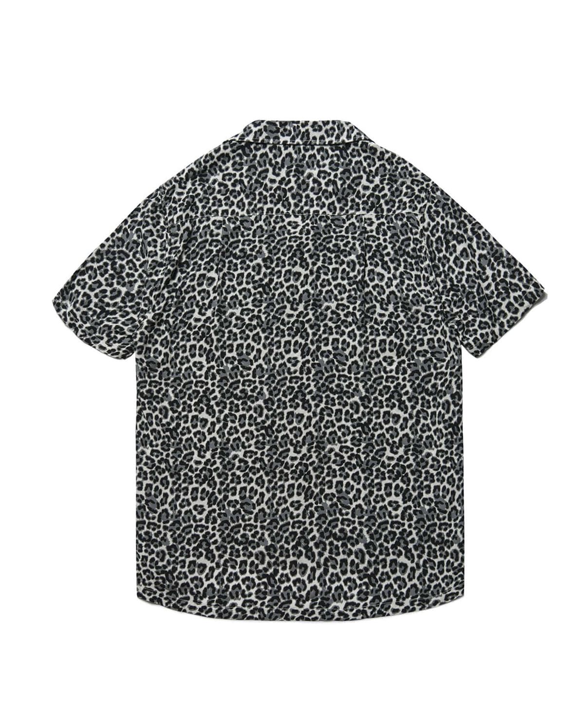 롤링스튜디오(ROLLINGSTUDIOS) HAWAIAN SHIRT LEOPARD WHITE_BLACK