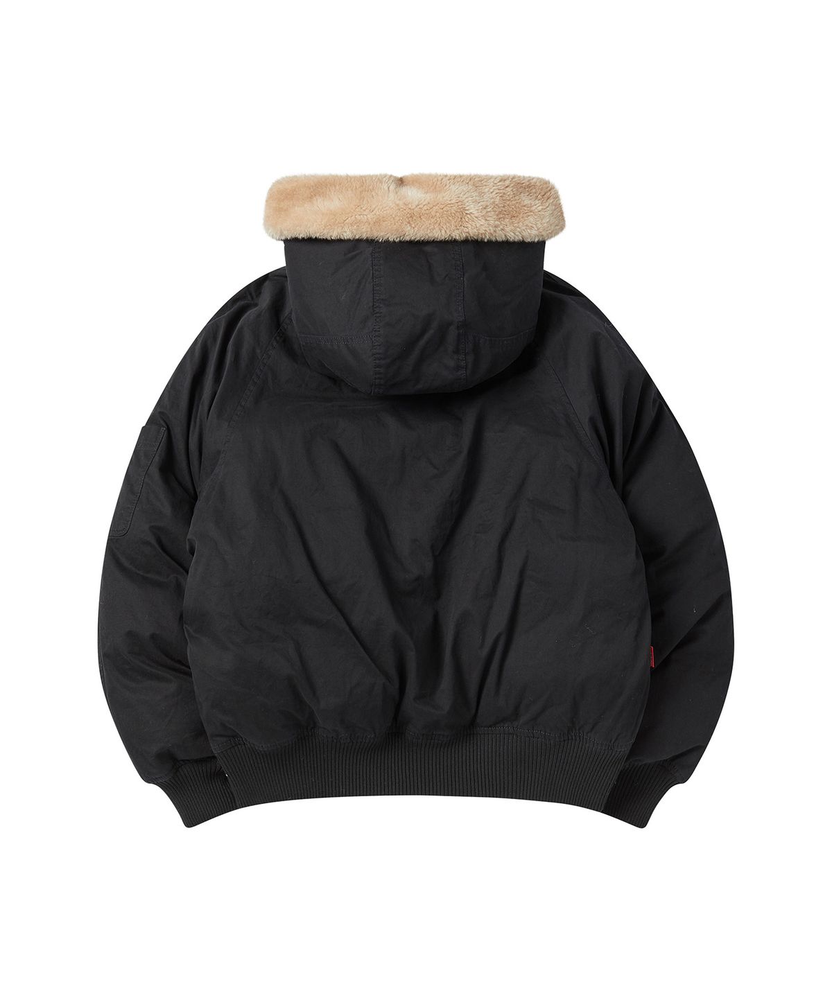 꼬모니노즈(COMONINOZ) HOOD SHORT PADDING JUMPER [BLACK]