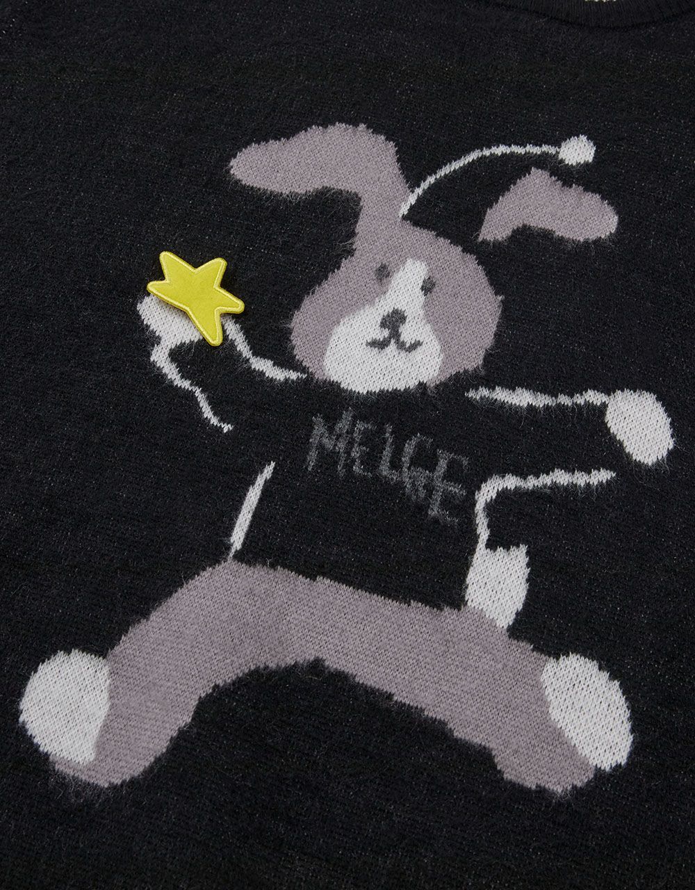MUSINSA公式 | MMLG [Mmlg] HOLIDAY MELGE KNIT (BLACK)