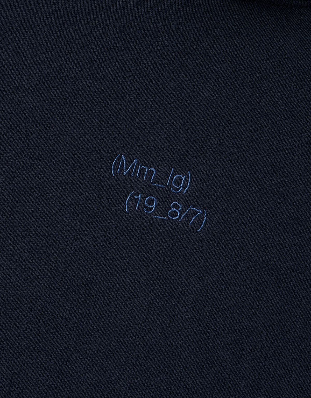 엠엠엘지(MMLG) [Mmlg] STITCH PLAY HOODIE (AUTHENTIC NAVY)